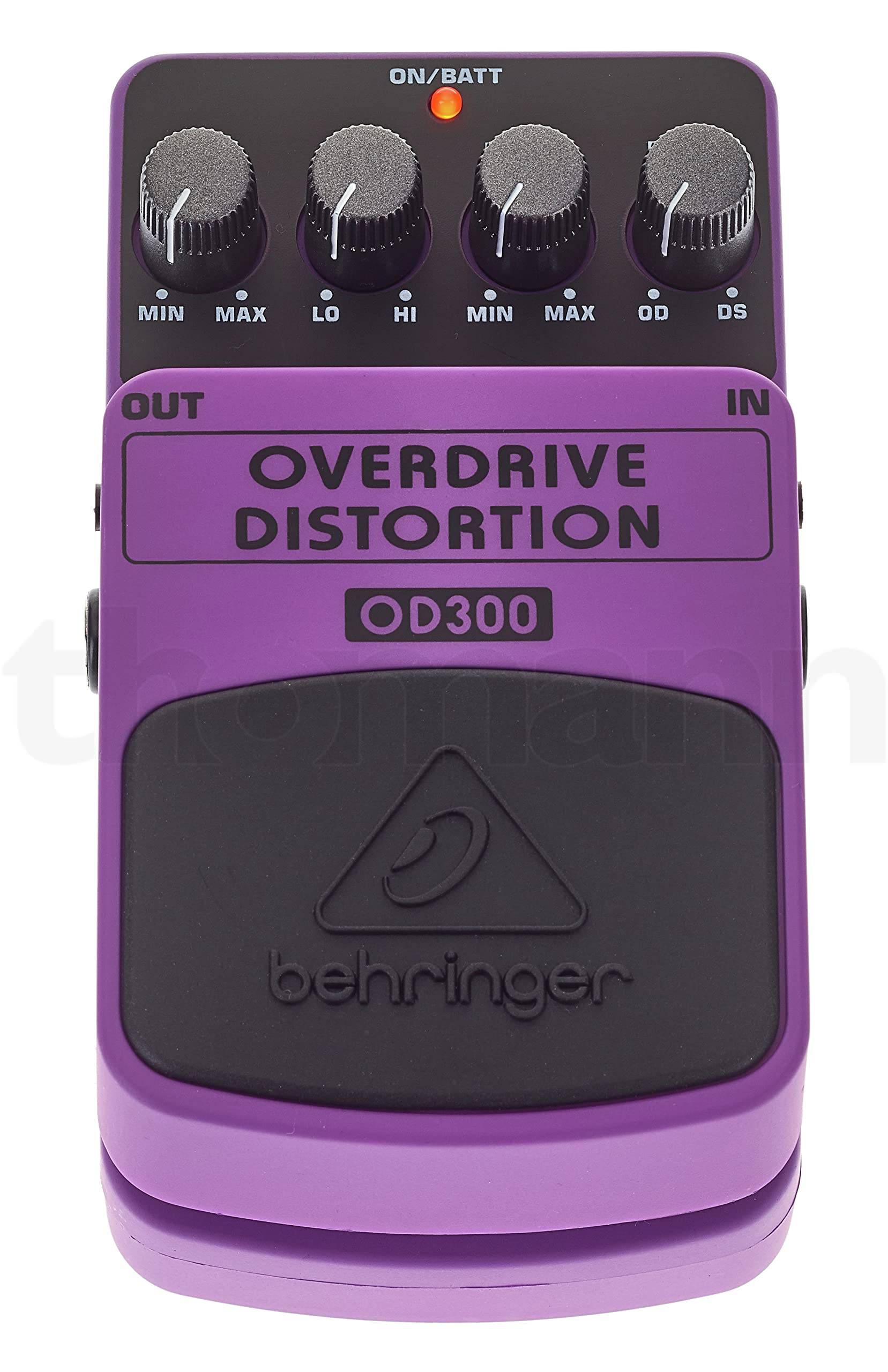 Behringer OD300 Pedal de efectos de instrumentos de sobreaccionamiento/distorsión de 2 modos