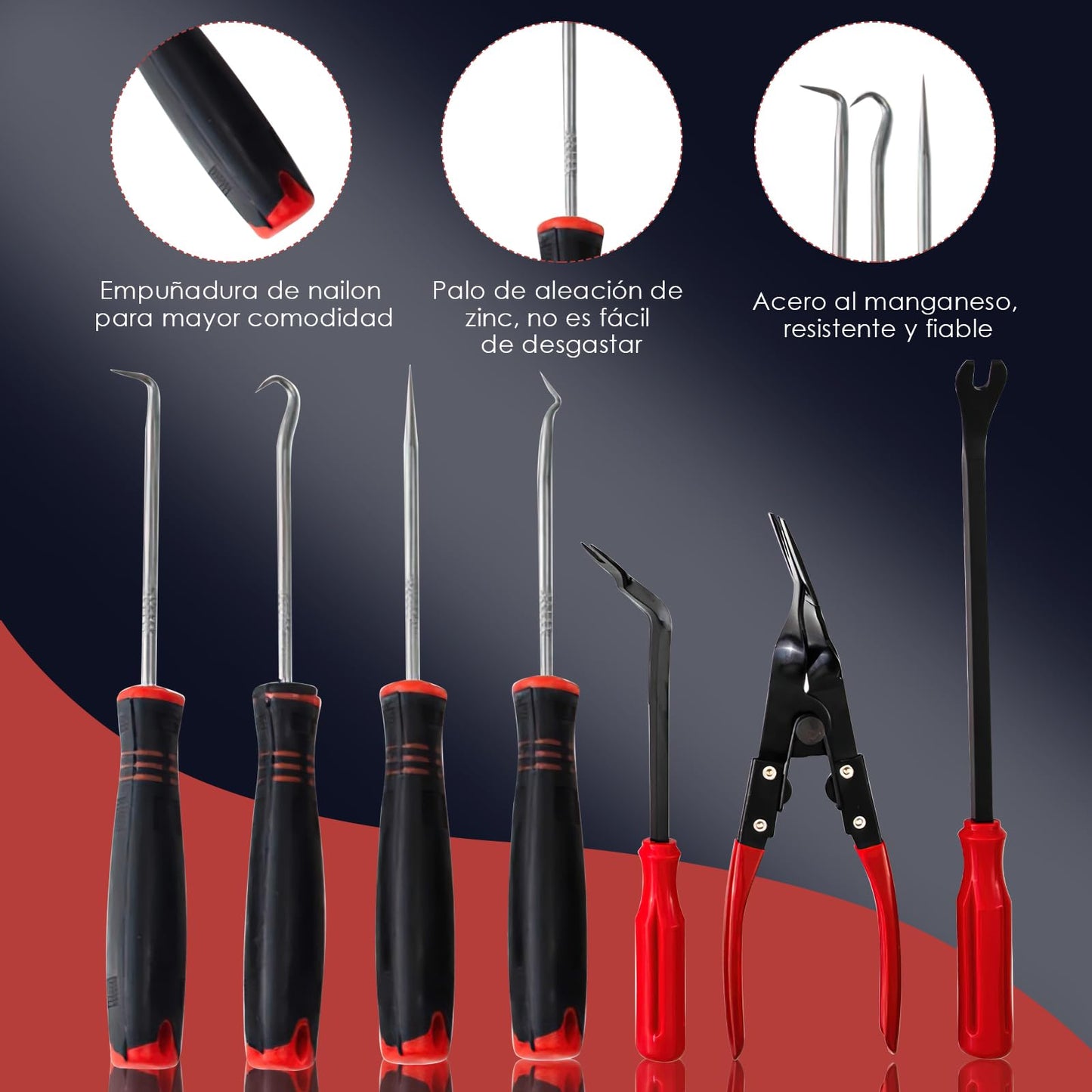 Herramientas de Extracción SHANDABULIU Interiores Automóviles Kit de 40 Piezas