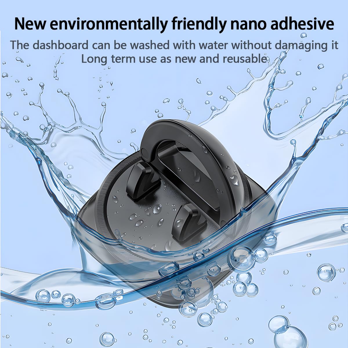 Bittwee - Soporte para teléfono de coche, giratorio de 360° estable, soporte para teléfono celular, antideslizante, accesorios de silicona para salpicadero de vehículo, universal, para RV, SUV, camión