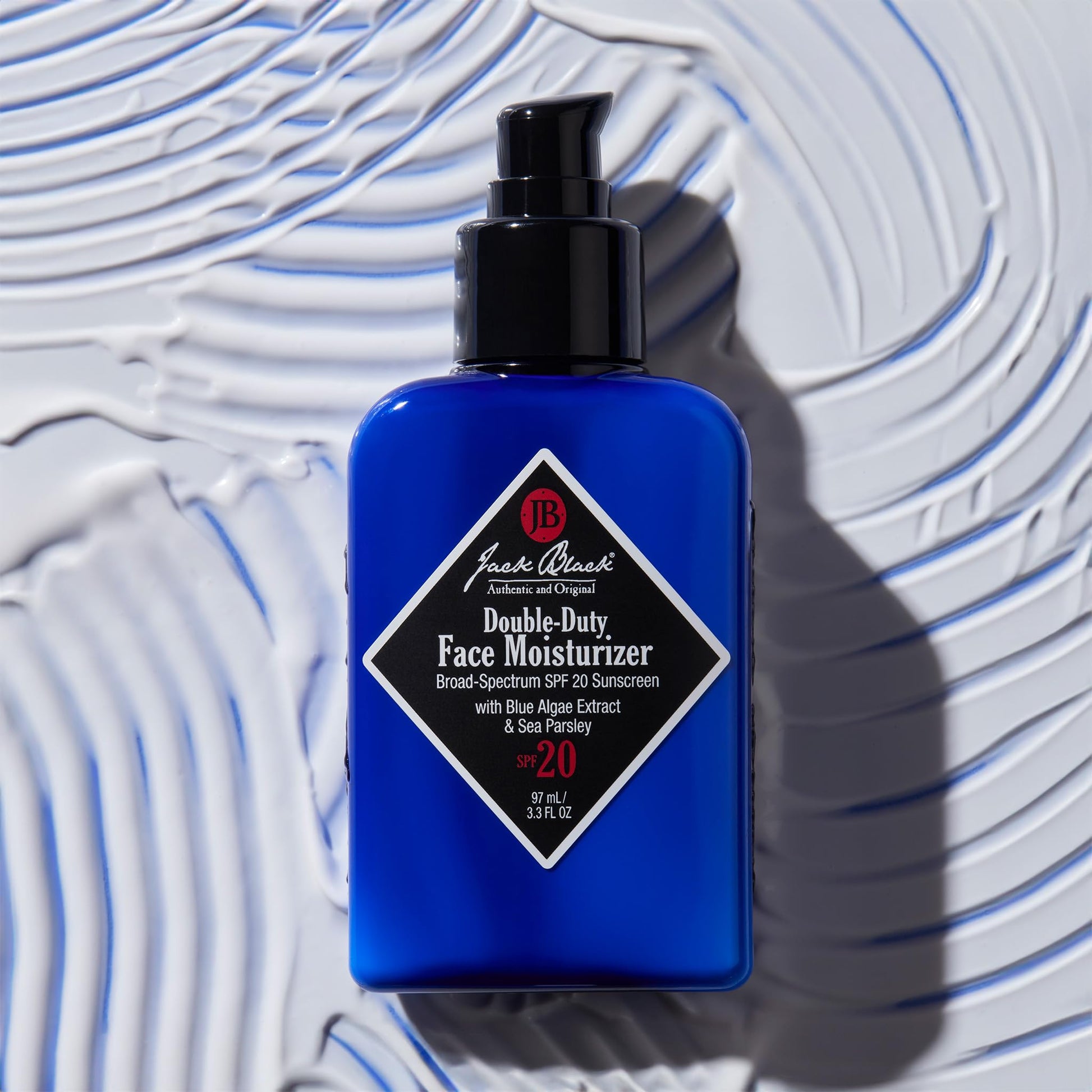 Jack Black Crema hidratante facial de doble resistencia SPF 20, 251,137ml