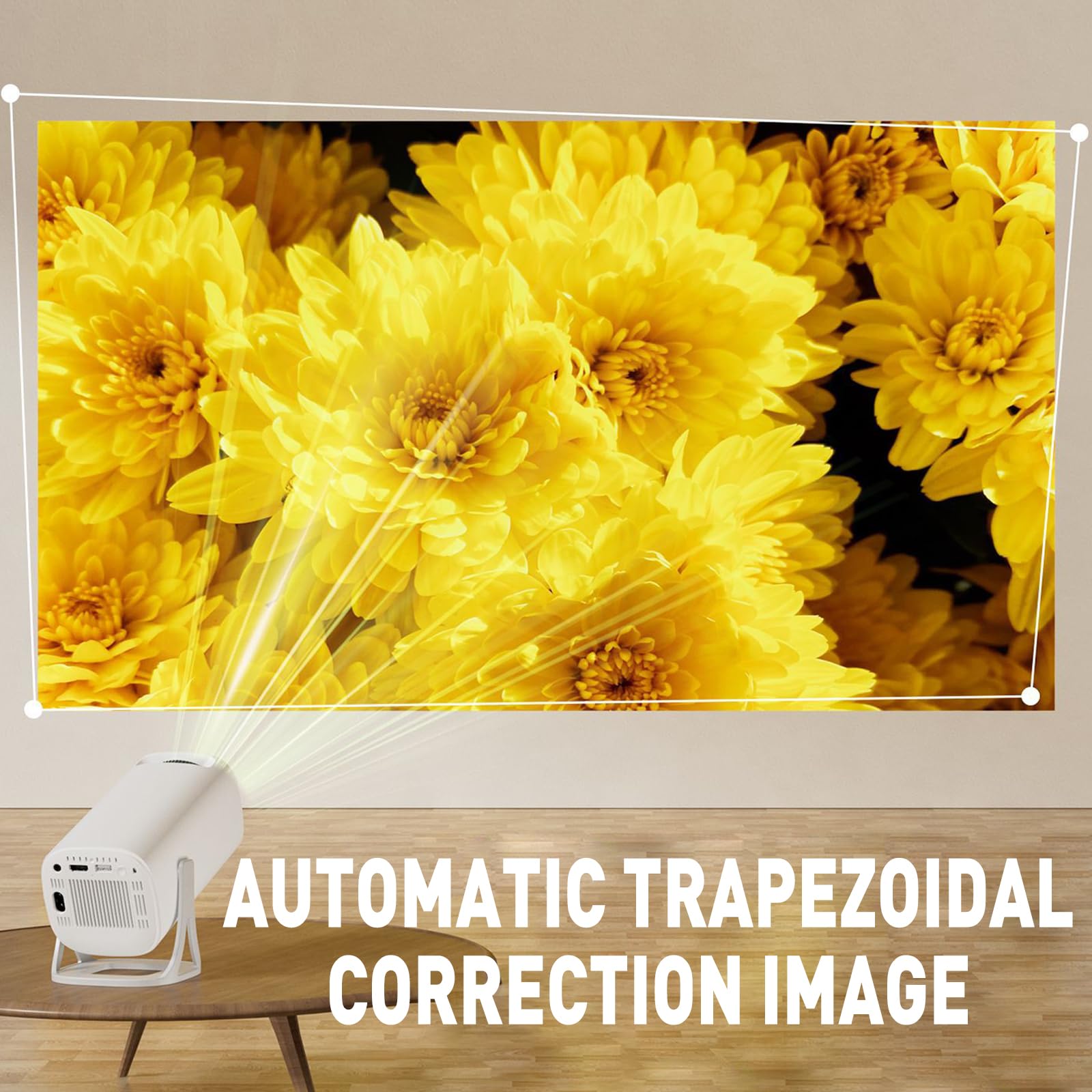 Mini Proyector Compatible 1080P 4K Juego Retro con Controladores Inalámbricos