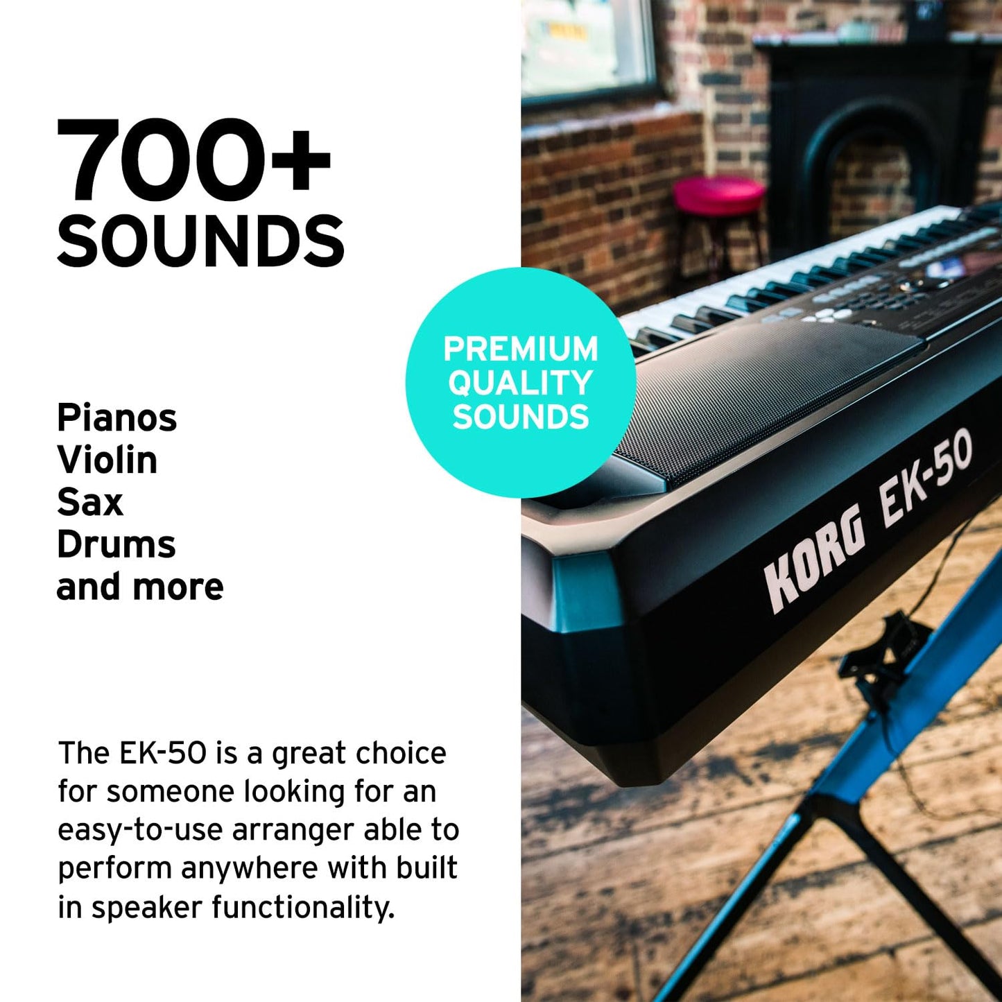 Korg, teclados y pianos de 61 teclas (EK50)
