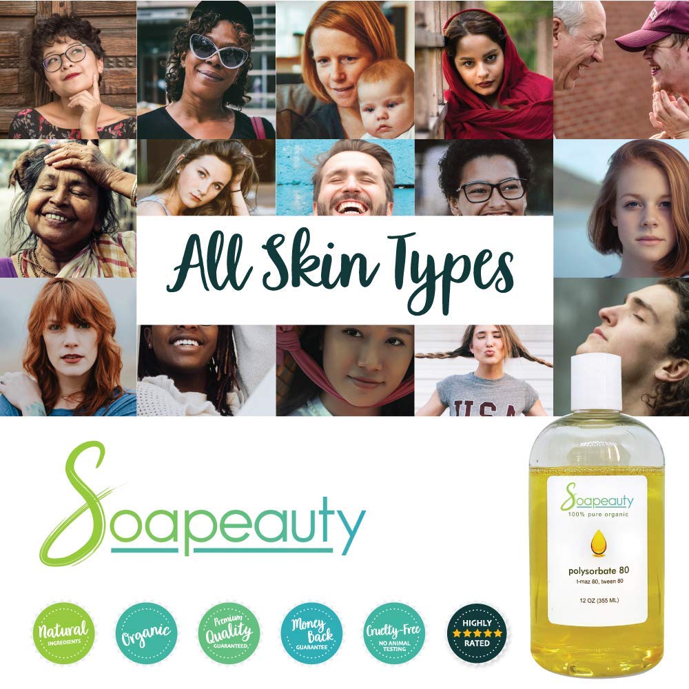 Solubilizador y Emulsionante Cosmético T-Maz Tween POLYSORBATE 80 Puro 100%