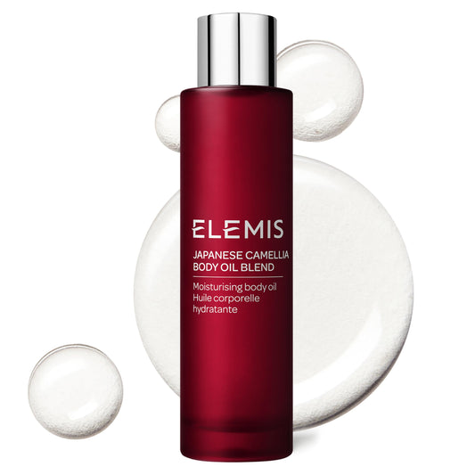 ELEMIS Japanese Camellia Body Oil Blend, Nourishing Body Oil, 3.3 fl. oz