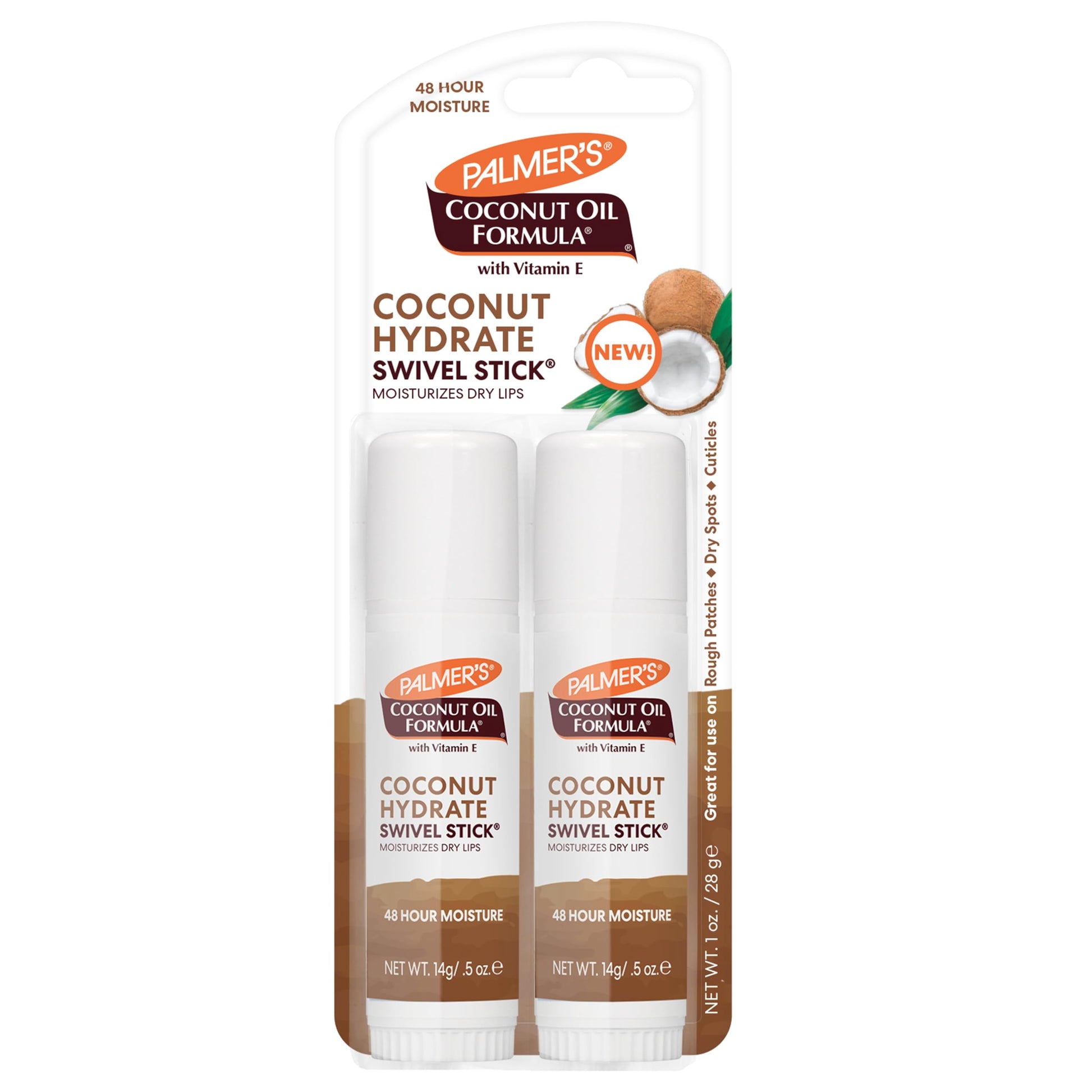 Palmer's Fórmula de aceite de coco doble varilla giratoria