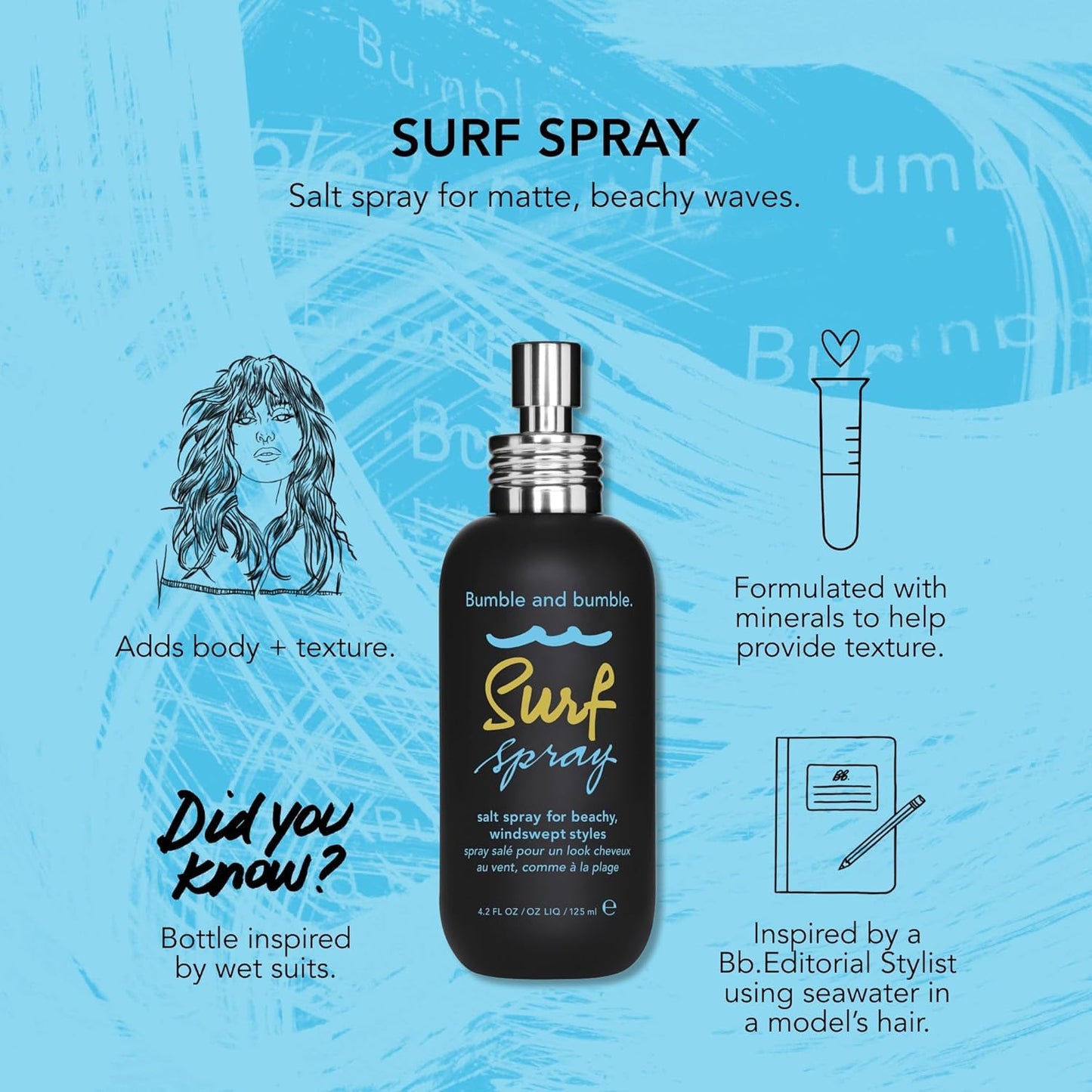 Bumble and Bumble Surf Spray, 4.2 Ounce Bottle