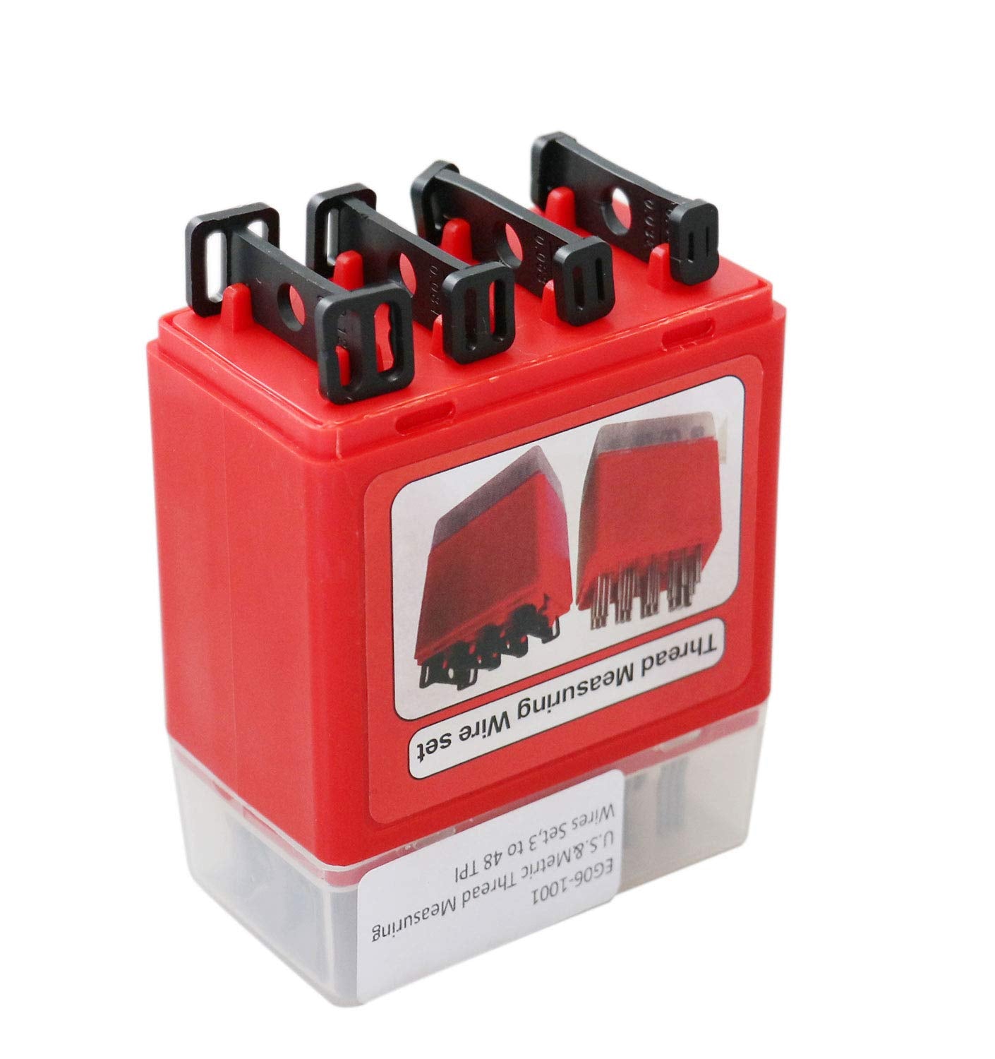 Juego de Cables de Medición de Roscas métricas y estadounidenses Accusize Industrial Tools Eg06-1002