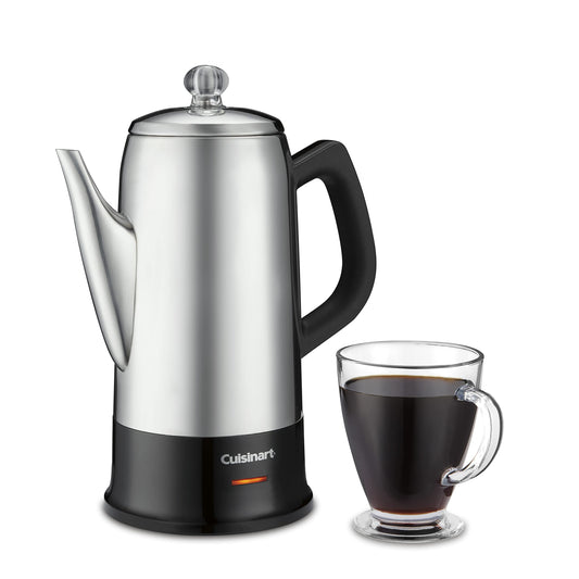 Cuisinart Classic - Percolador de 12 tazas, PRC-12N, acero inoxidable