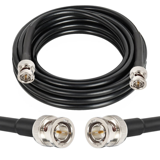 XRDS -RF Cables SDI 12G 15 pies, Cable de Video SDI 3G/6G/12G 75ohm BNC Macho Compatible con HD-SDI/3G/6G-SDI/4K/8K para Convertidor SDI de Cámara de Seguridad de Video