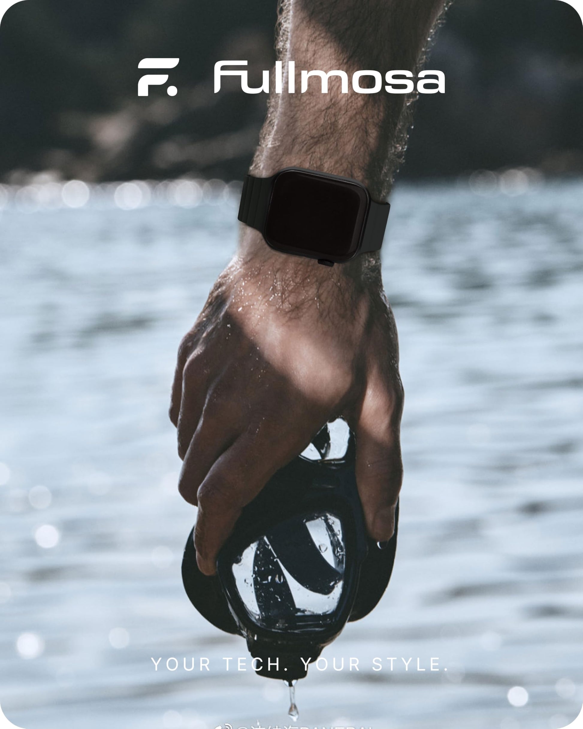 Fullmosa Correa Magnética de Silicona Para Apple Watch 44mm 45mm 42mm 49mm 46mm,Pulseras Deportiva para iWatch Ultra2/1 Series 10 9 8 7 6 5 4 3 2 1 Se Se2 Mujeres Hombres,Negro