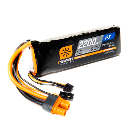 Batería Spektrum 6.6V 2200mAh 2S 15C Smart Life Receptor Universal IC3 Mediano