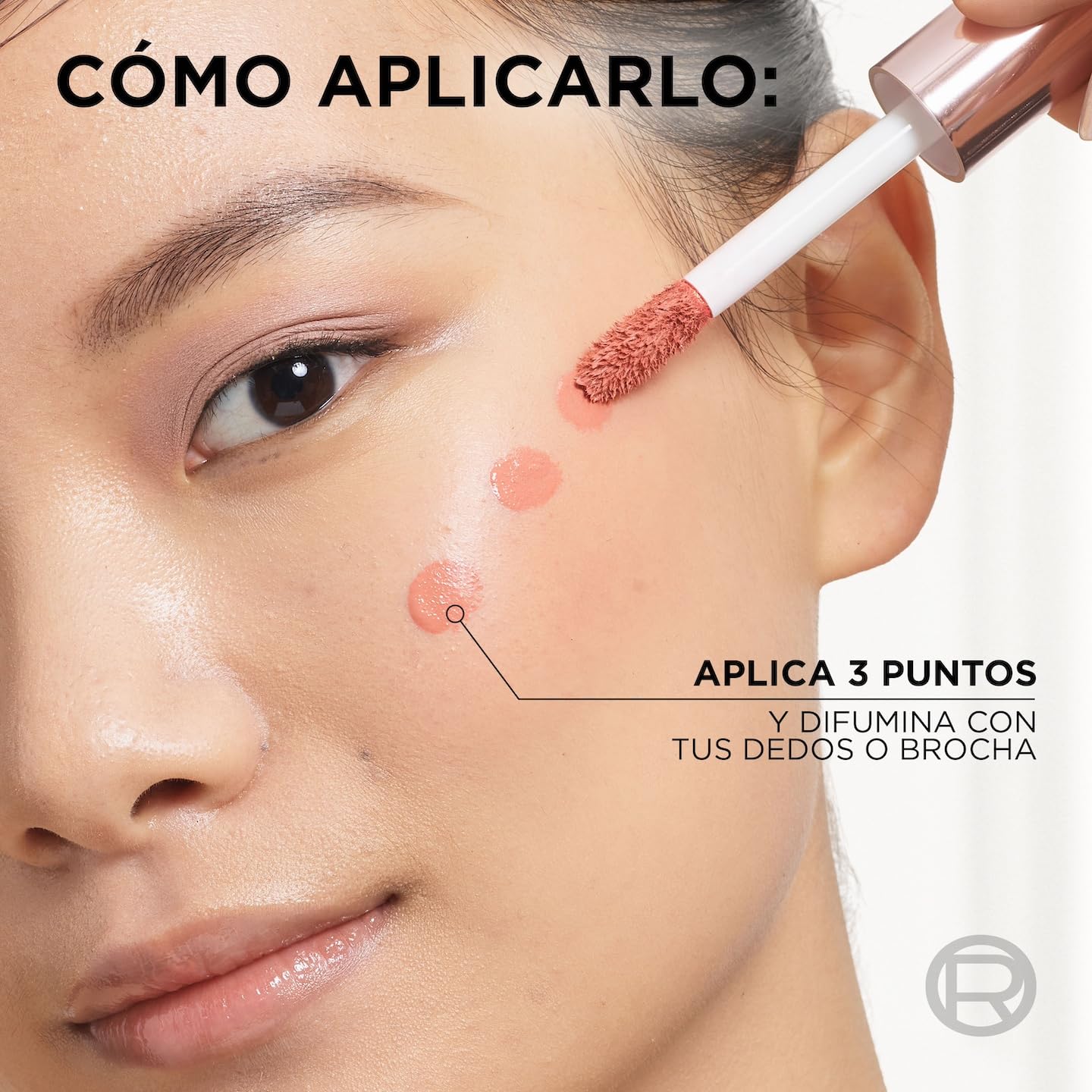 L'Oréal Paris Lumi Blush, rubor líquido para mejillas acabado glowy luminoso, tono Pink Glow,11ml