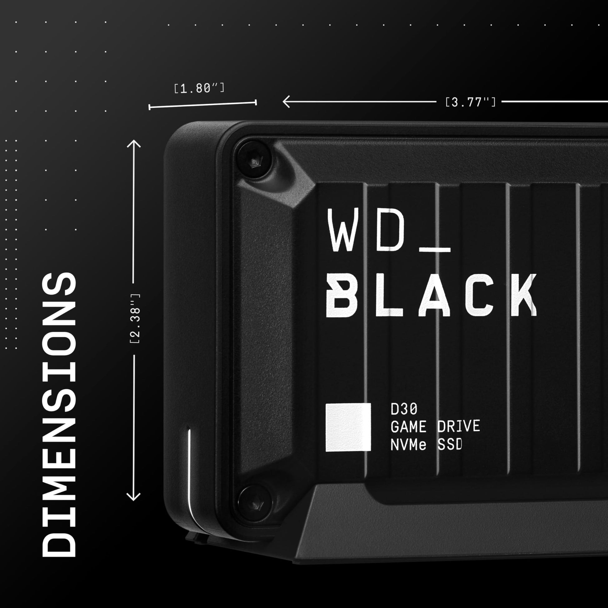 Unidad de Juego SSD WD_BLACK 1 TB Portable Compatible con Xbox y PC hasta 900 MB/s