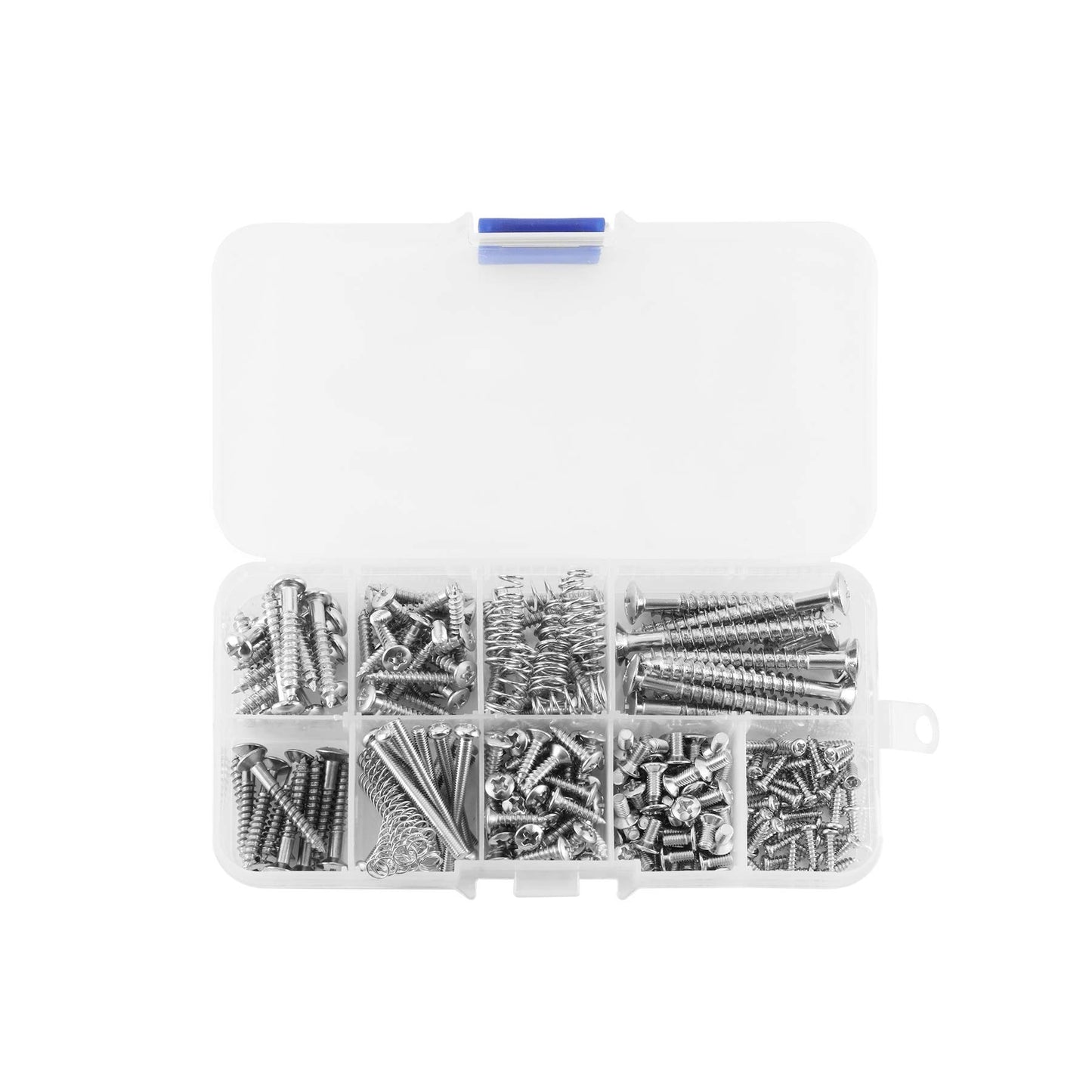 Electric Guitar Screw Kit, 226 Pieces(9 Types) with Springs for Electric Guitar Bridge, Pickup, Pickguard, Tuner, Switch, Neck Plate, Guitar Strap Buttons and a Tweezers Guitar Accessories