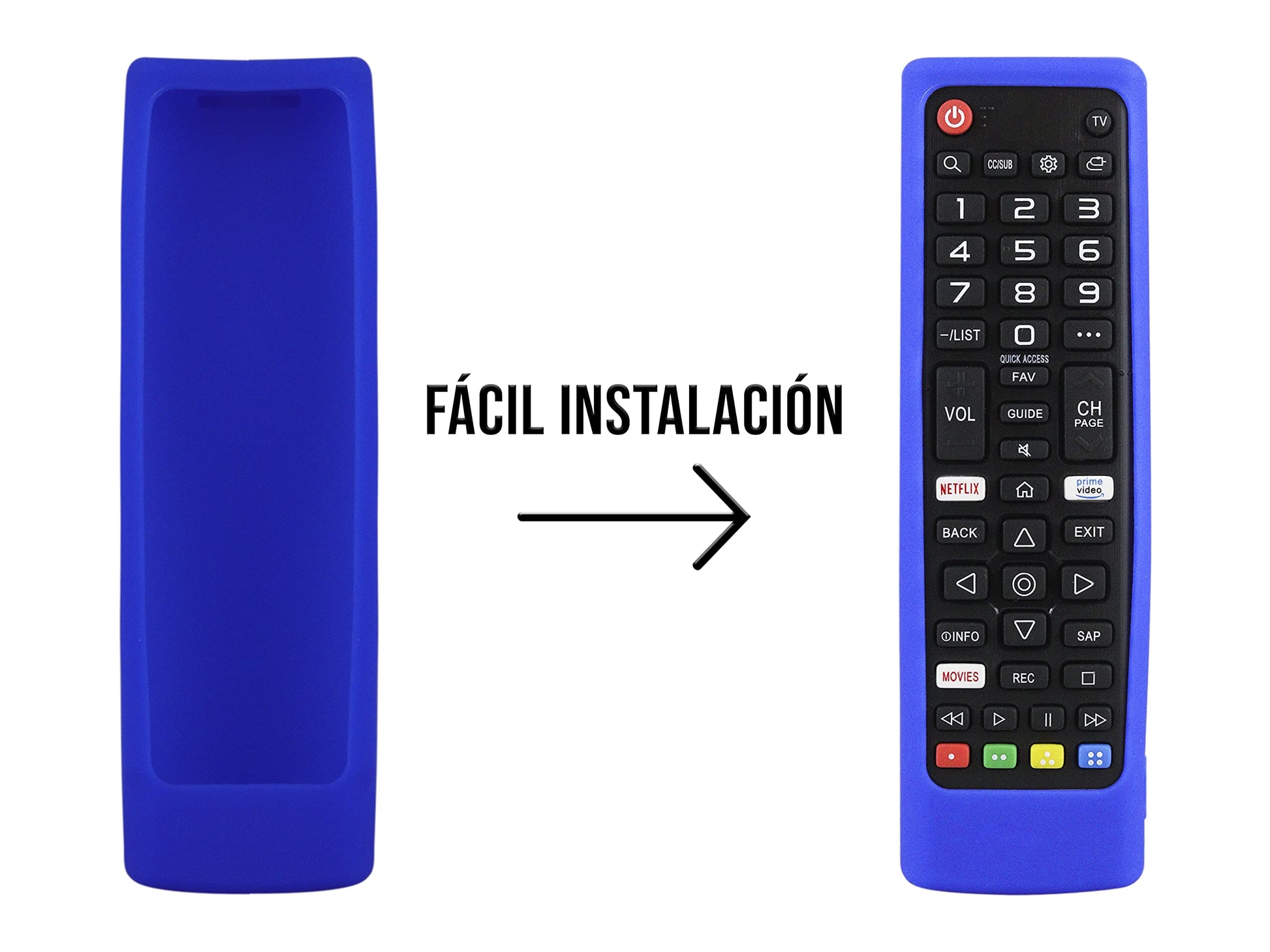 Funda para Control LG AKB75095307 AKB75375604 AKB74915305 Universal a Prueba de Golpes Protectora Silicon Case Protector (Blue)