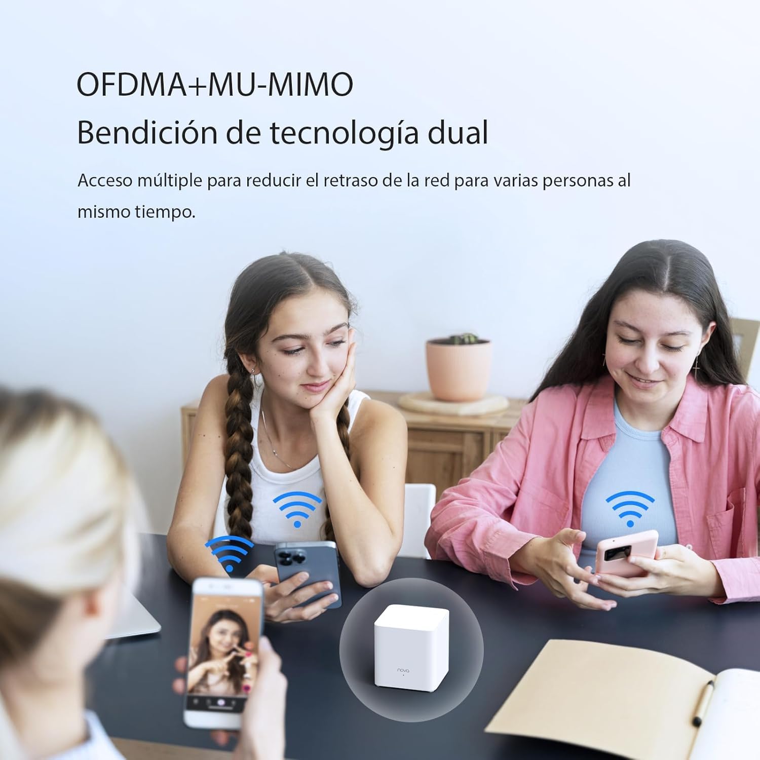 Sistema WiFi 6 Mesh Tenda AX1500 Blanco Doble Banda Gigabit 2-Pack