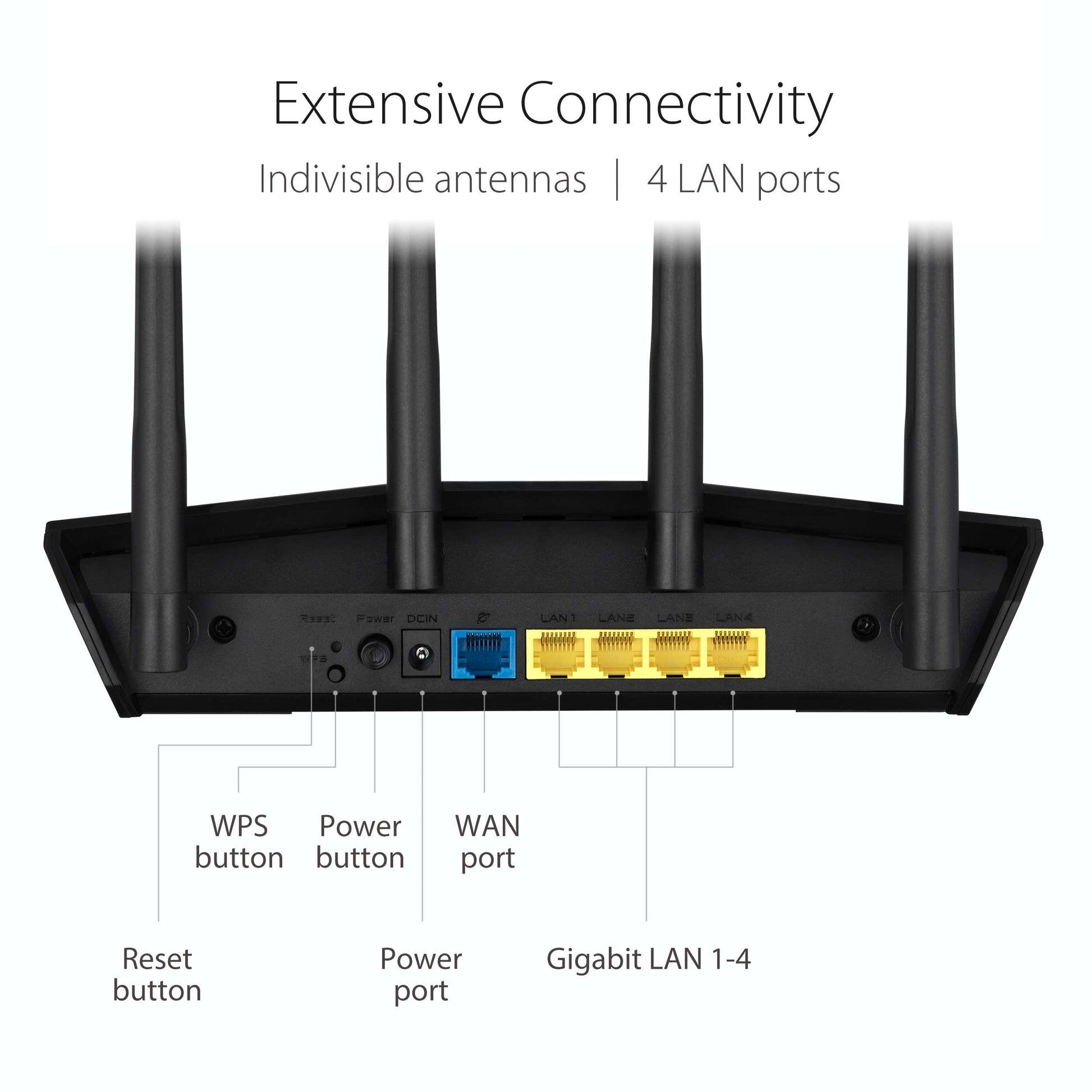ASUS WiFi 6 Router (RT-AX57) - Dual Band AX3000 WiFi Router, Gaming & Streaming, AiMesh Compatible, Included Lifetime Internet Security, Parental Control, MU-MIMO, OFDMA