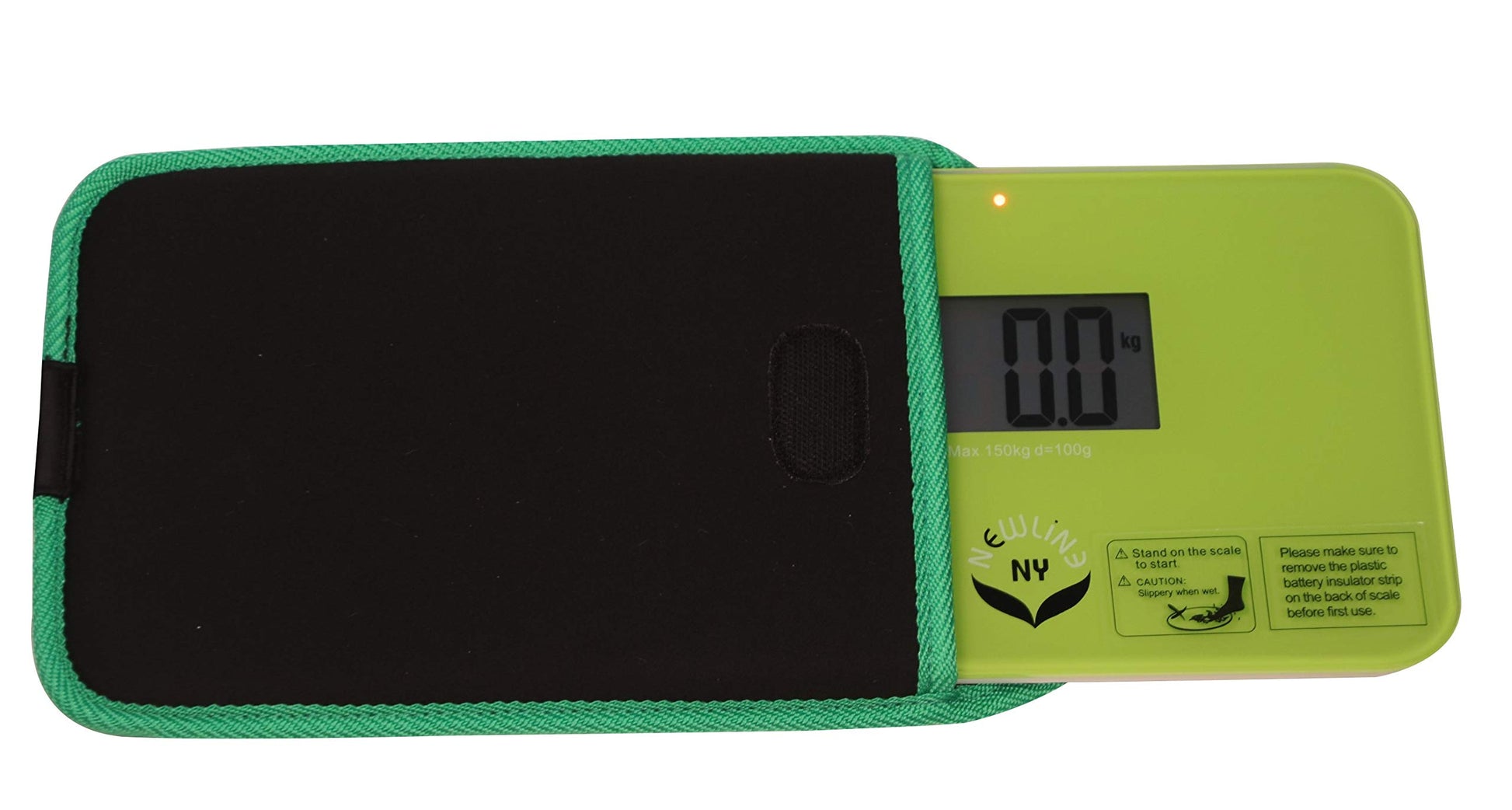 Báscula de Baño de Viaje NewlineNY Verde con Funda Protectora