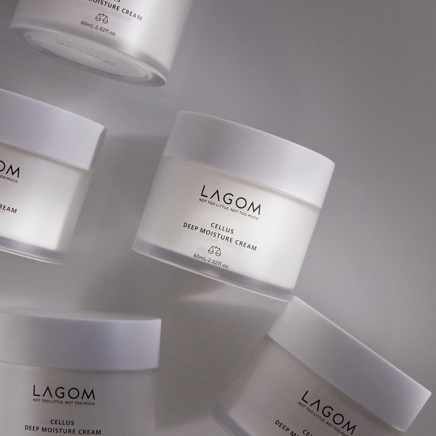 LAGOM Cellus Deep Moisture Cream Humectante Vegano Natural Aceite De Jojoba Ceramida Pantenol Sin Aroma Herbal Loción Hidratante Cara Sedosa Para Toda Piel Facial Sensible Seco Graso 60ml 2.02oz