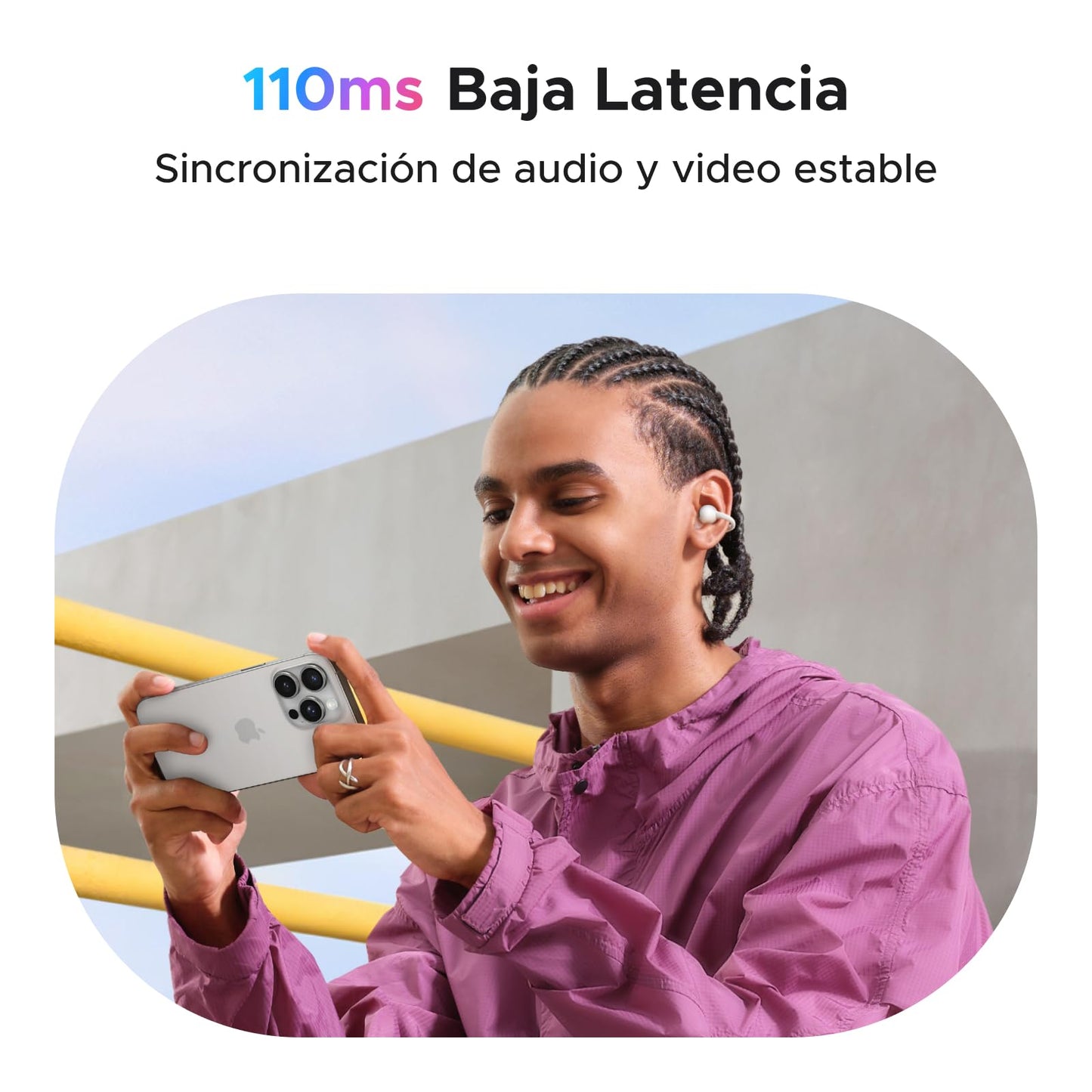 Audífonos Inalámbricos UGREEN Negro con Pantalla Táctil Inteligente para Mujer y Hombre