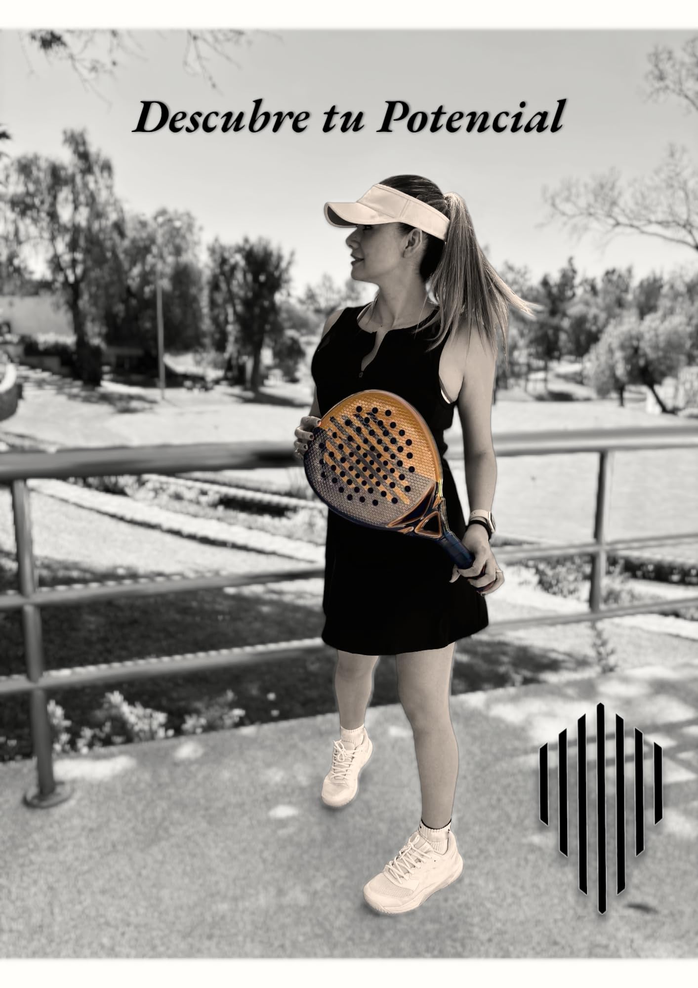 Pala de Pádel Kadur Noctis Negro Fibra de Carbono y Núcleo EVA para Principiantes e Intermedios