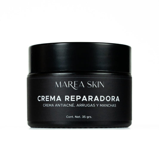 Crema Reparadora con Vitamina E, Orgánico Certificado , Anti Arrugas, Anti Acne, Anti Manchas, Libre de Parabenos y Fragancias, Humectante Facial Orgánico | 30 Días de Garantía | Marea Skin | Club Marea