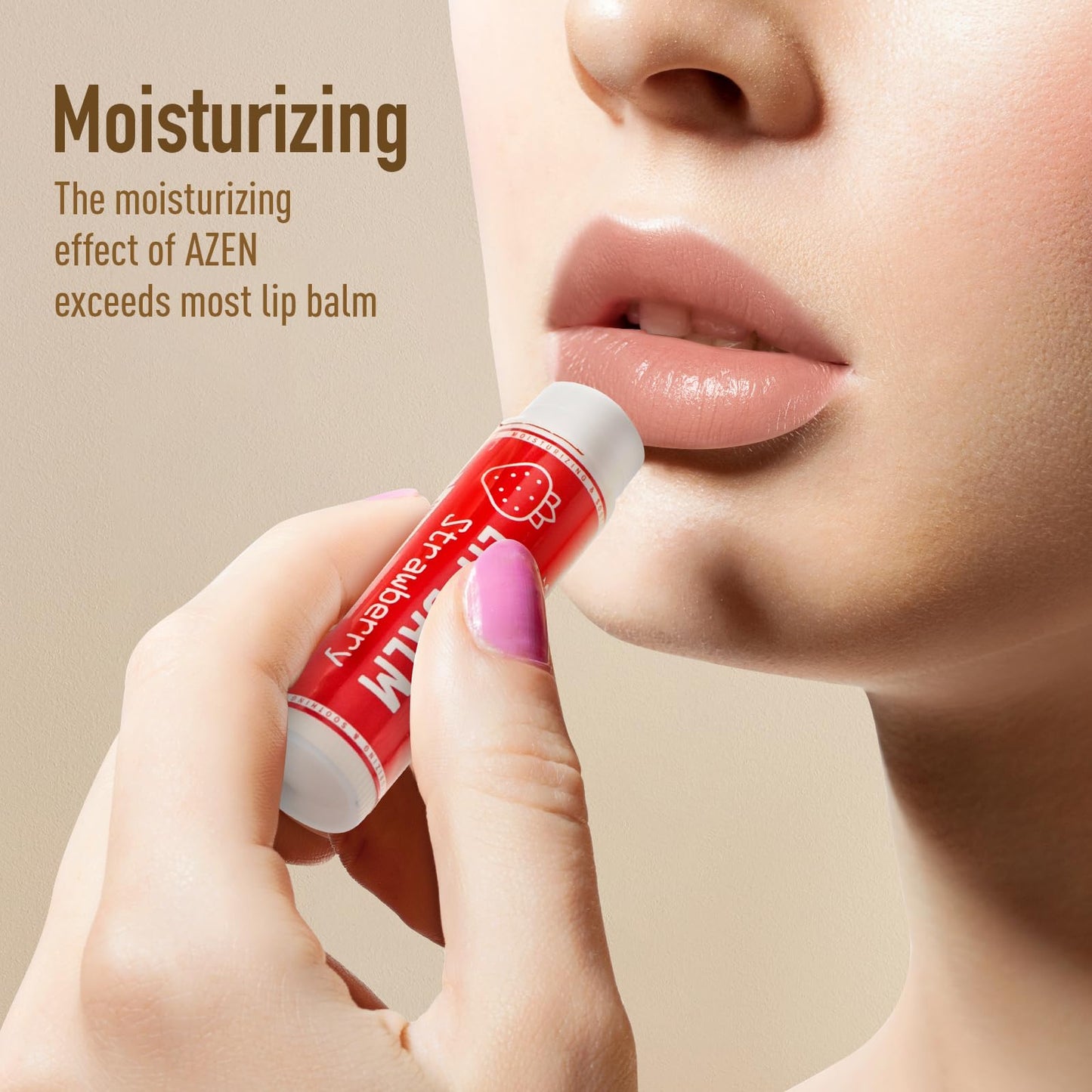 AZEN- Paquete de 30 bálsamos labiales, bálsamos labiales naturales a granel, producto para el cuidado de los labios, bálsamo labial hidratante para labios secos y agrietados
