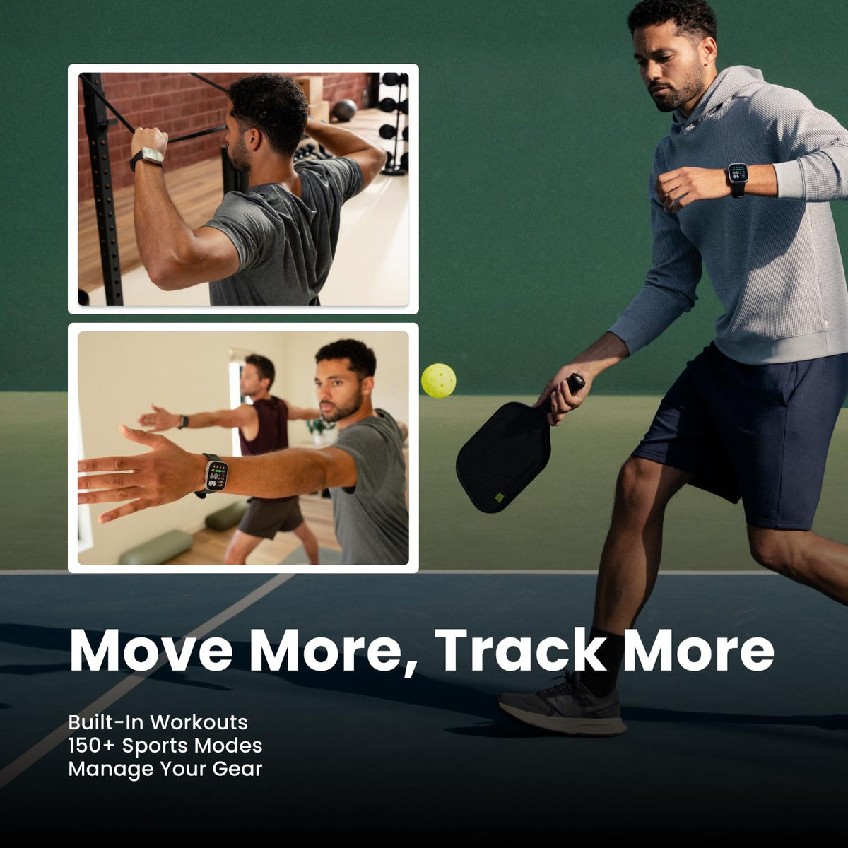 Reloj Inteligente Amazfit Bip MAX 46mm Negro con Pantalla AMOLED, GPS e IA