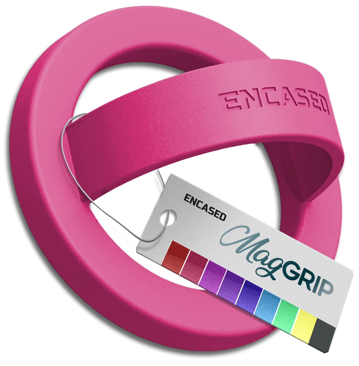 Anillo Magnético de Silicona Encased Rosa Oscuro para iPhone MagSafe