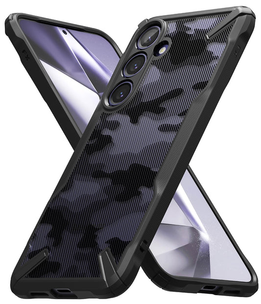 Funda Ringke Fusion-X Samsung Galaxy S24 Camo Black Diseño Camuflaje Carcasa Militar Protección Resistente