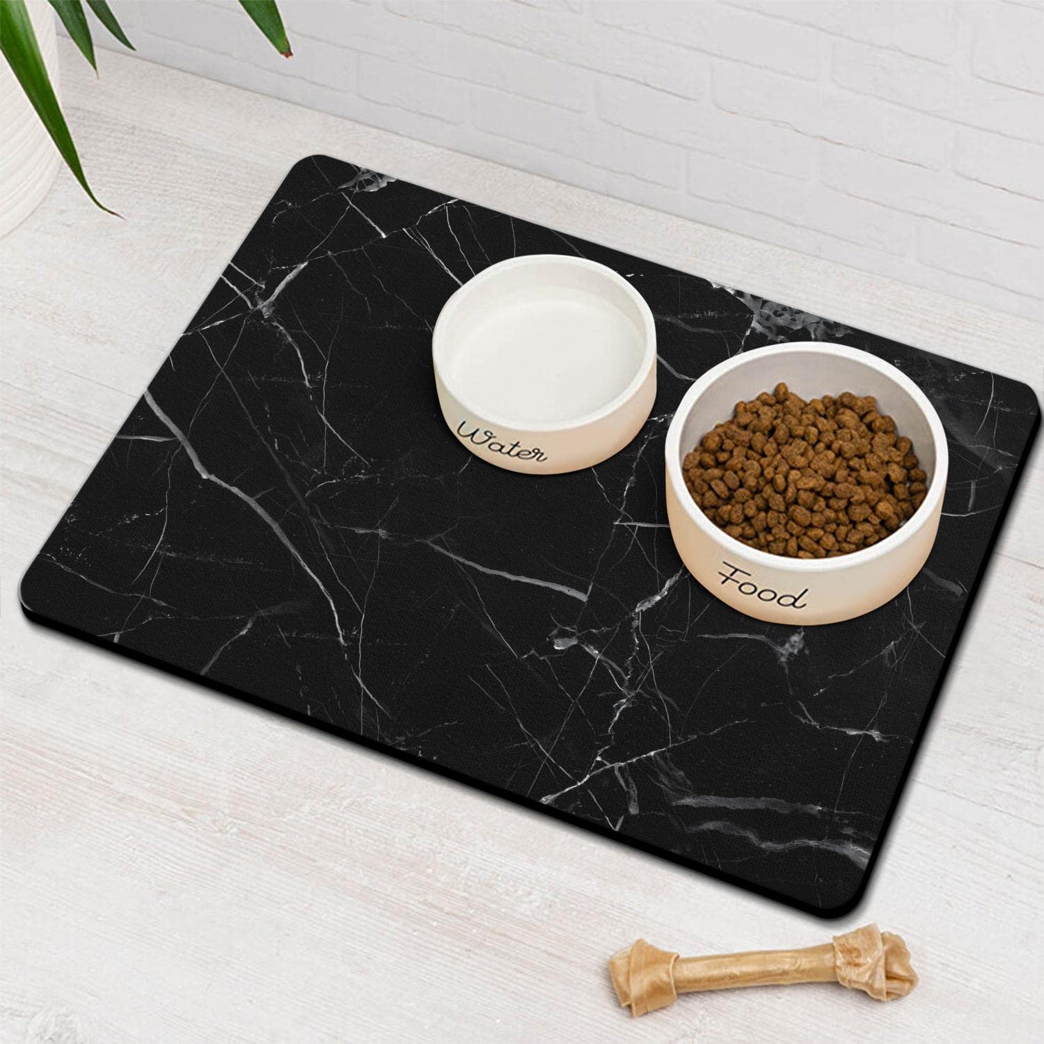 Alfombrillas para Mascotas Bohemias de Secado Rápido y Absorción para Comida y Agua