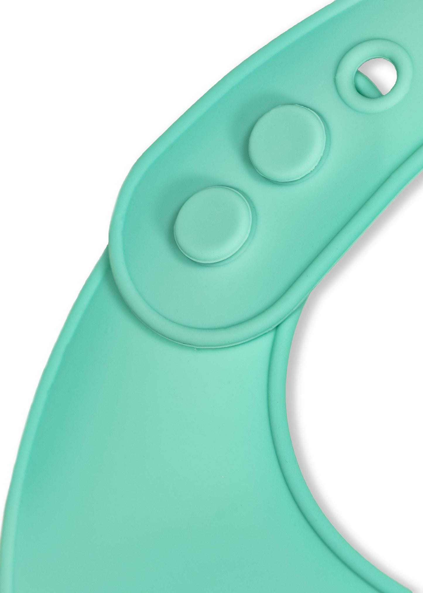 Babero moderno Twist 100% silicona de grado alimenticio, impermeable y reutilizable, Bear Family, verde menta