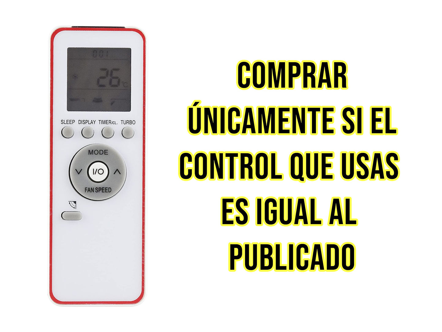CONTROL EXPERT Control Aire Acondicionado Mirage Remplazo Titanium, Control Directo, Portátil