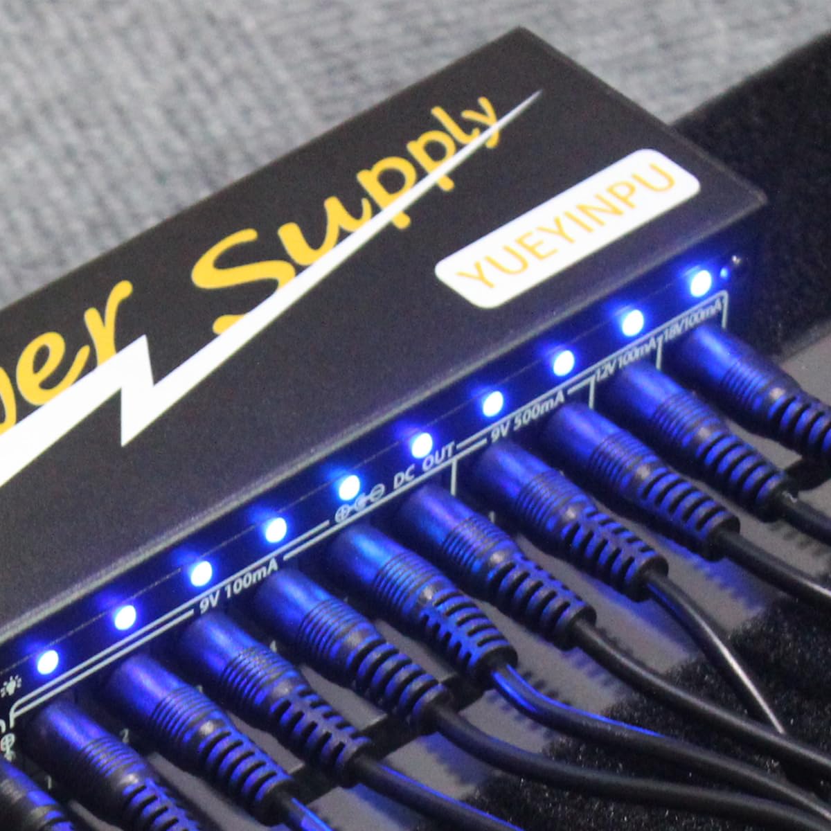 Cable de Alimentación DC 5,5 x 2,1 mm Yueyinpu Conector Jack 24 AWG para Guitarra