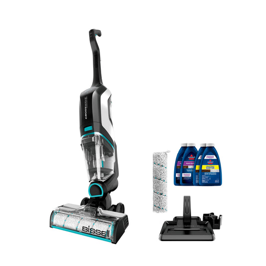 Bissell CrossWave 2554A - Aspiradora y fregona inalámbrica para Suelos Duros y alfombras de área, Color Negro, 2554A