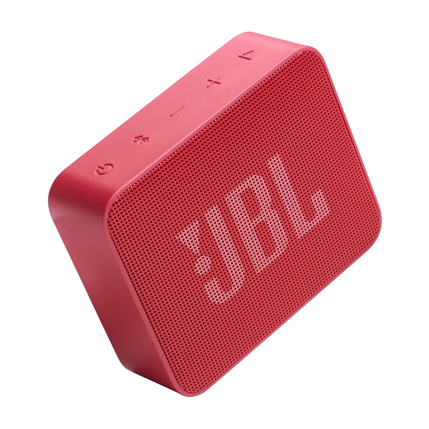 JBL Go Essential 2, Altavoz Portátil Bluetooth, Color Negro, Resistente al Agua y Polvo IP67, Batería de 5 Horas, Carga USB-C (Rojo)