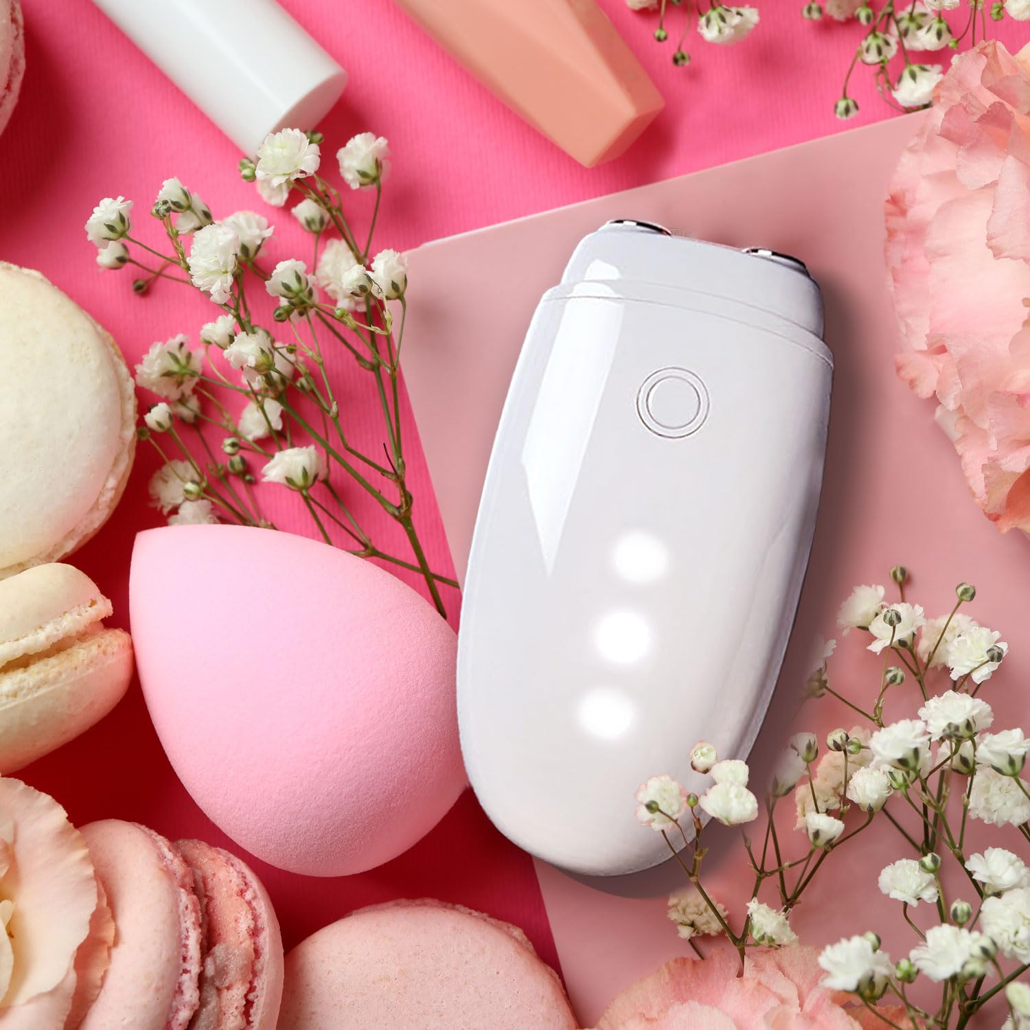 Aphrona Galvanic Spa – Dispositivo de tonificación facial – Dispositivo de tono facial Gua Sha microcorriente – Reafirmante de la piel – Masajeador facial con limpieza FDA