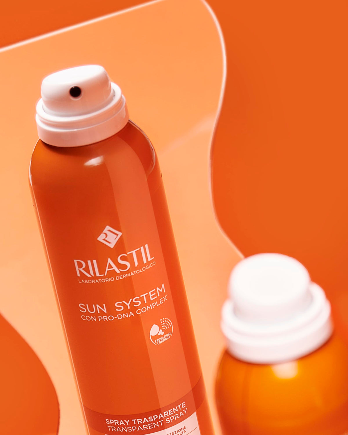Rilastil Sun System - Transparent Spray SPF50+ Protezione Solare Corpo, 200ml