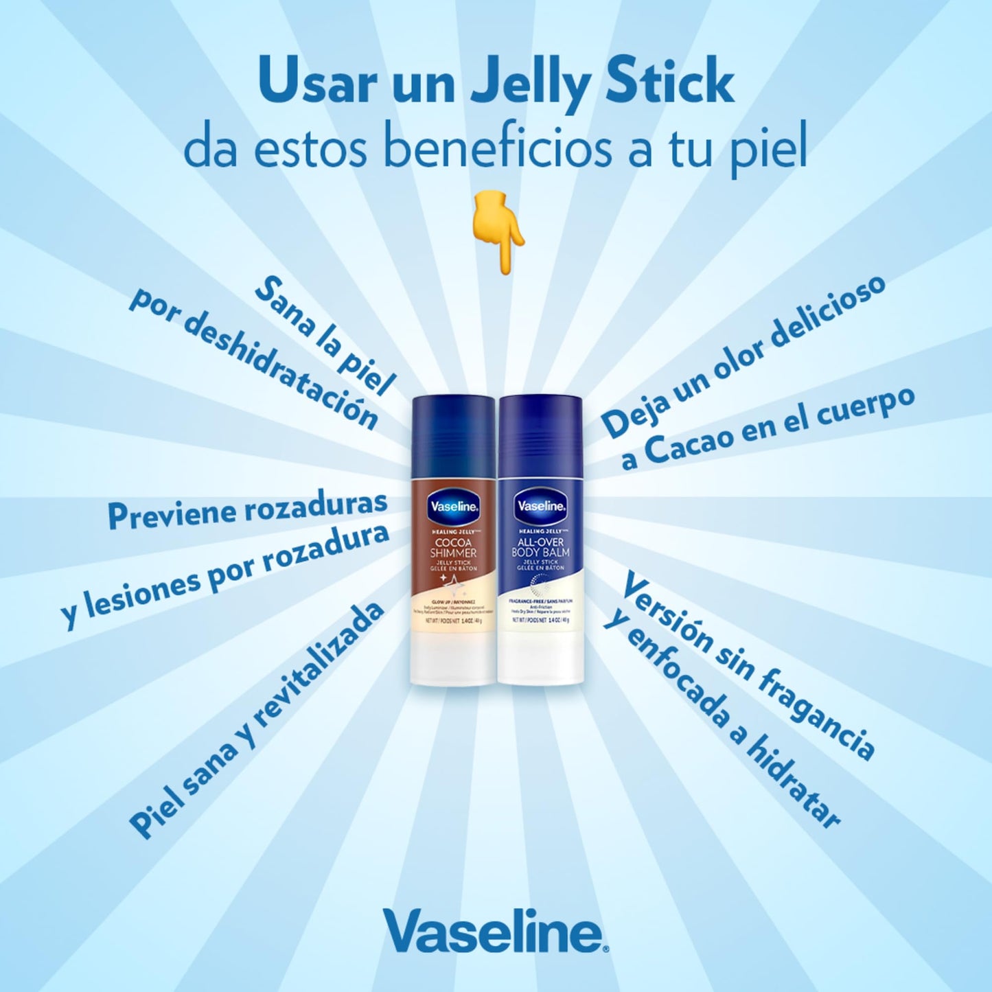 Vaseline - Bálsamo Corporal En Barra (1 Pieza de 40 g.) Cocoa Shimmer