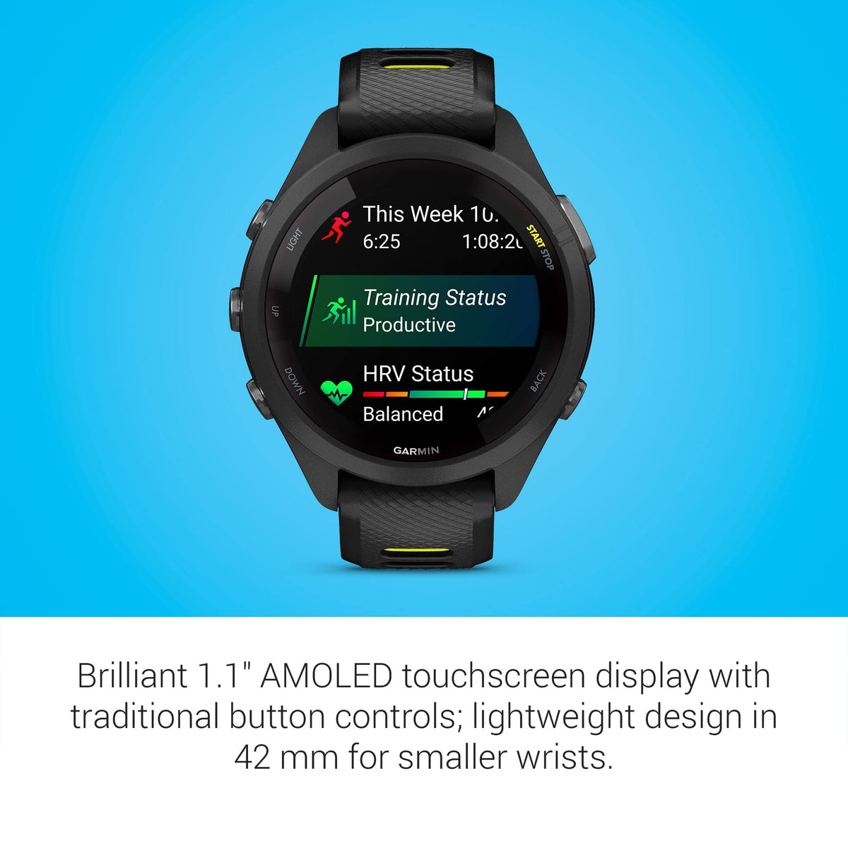 Reloj Garmin Forerunner 265S Negro 42 mm Music