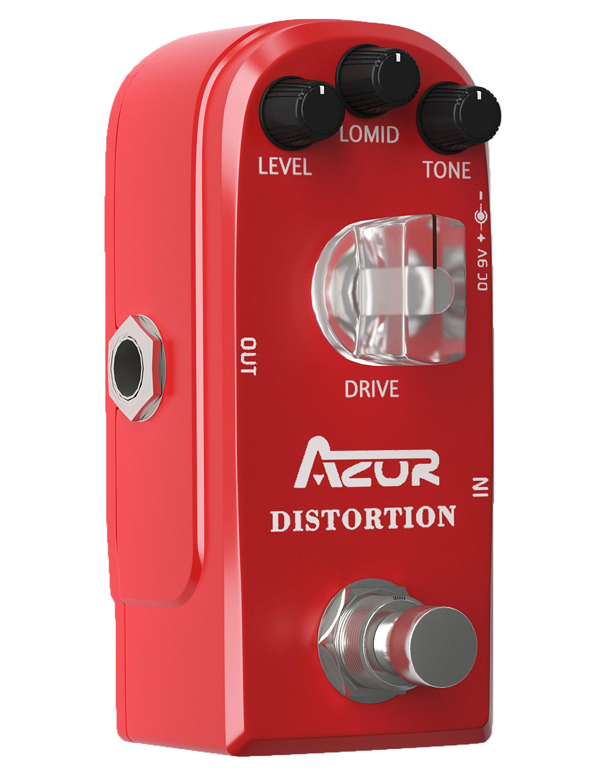 AZOR - Pedal de efecto de guitarra distorsión analógica clásico efecto distorsión para guitarra eléctrica True Bypass