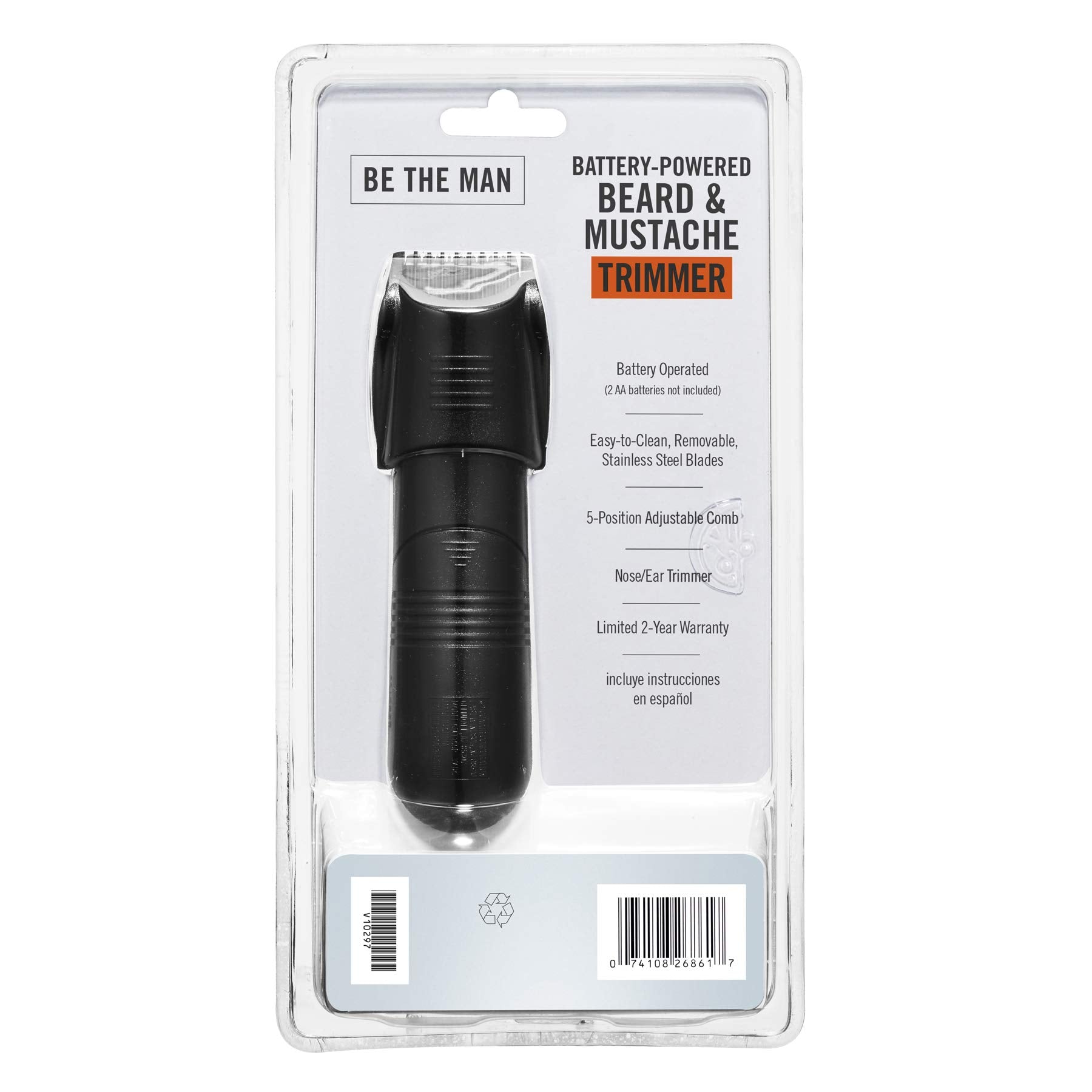 Cortadora de barba y bigote ConairMAN, cortadora de barba y bigote a batería