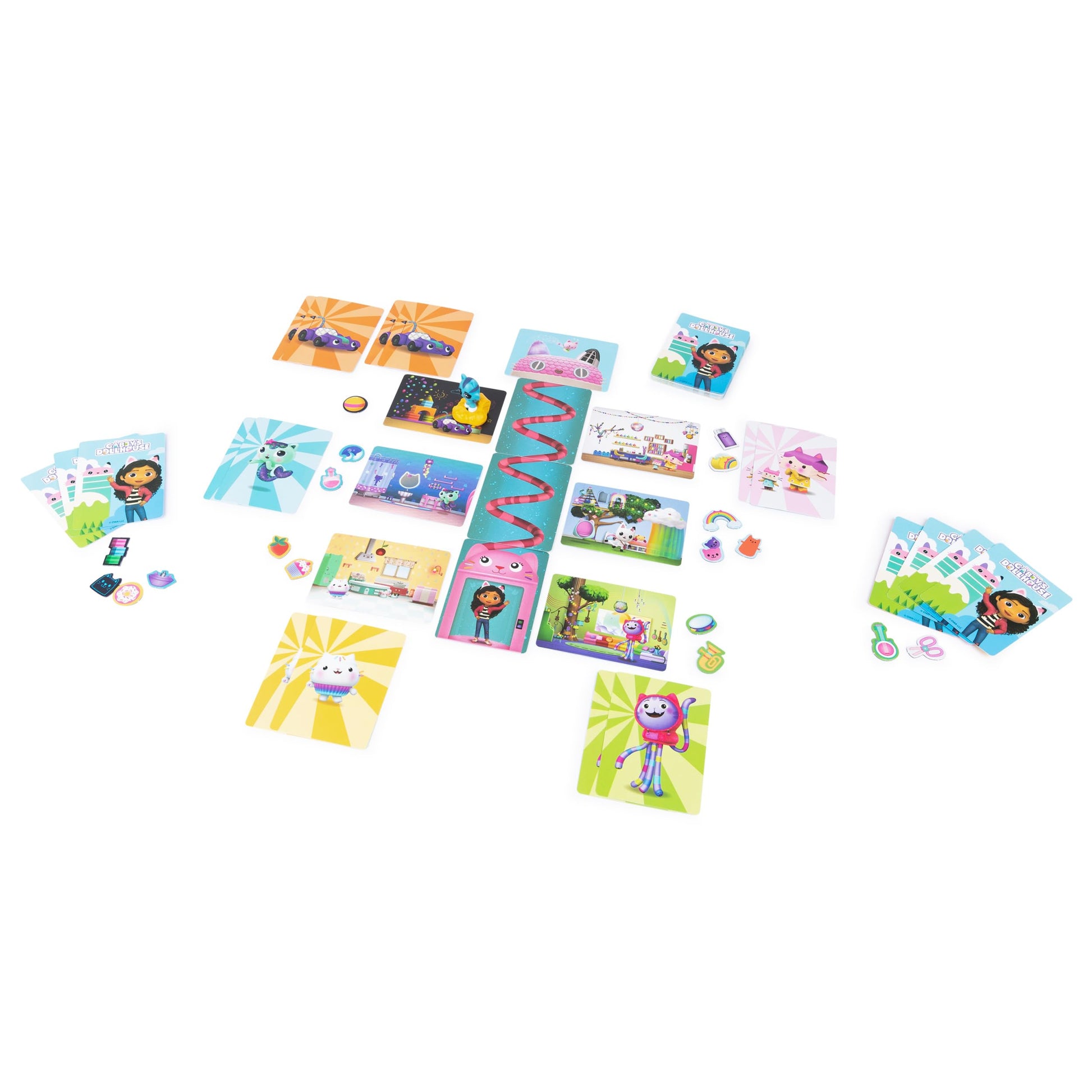 Cardinal, Gabby´s Dollhouse, Juego de Pares en la casa mágica, Juego de Memoria para 2 Jugadores, Juego de Mesa Inspirado en la Serie Original de Netflix, para niños a Partir de 4 años