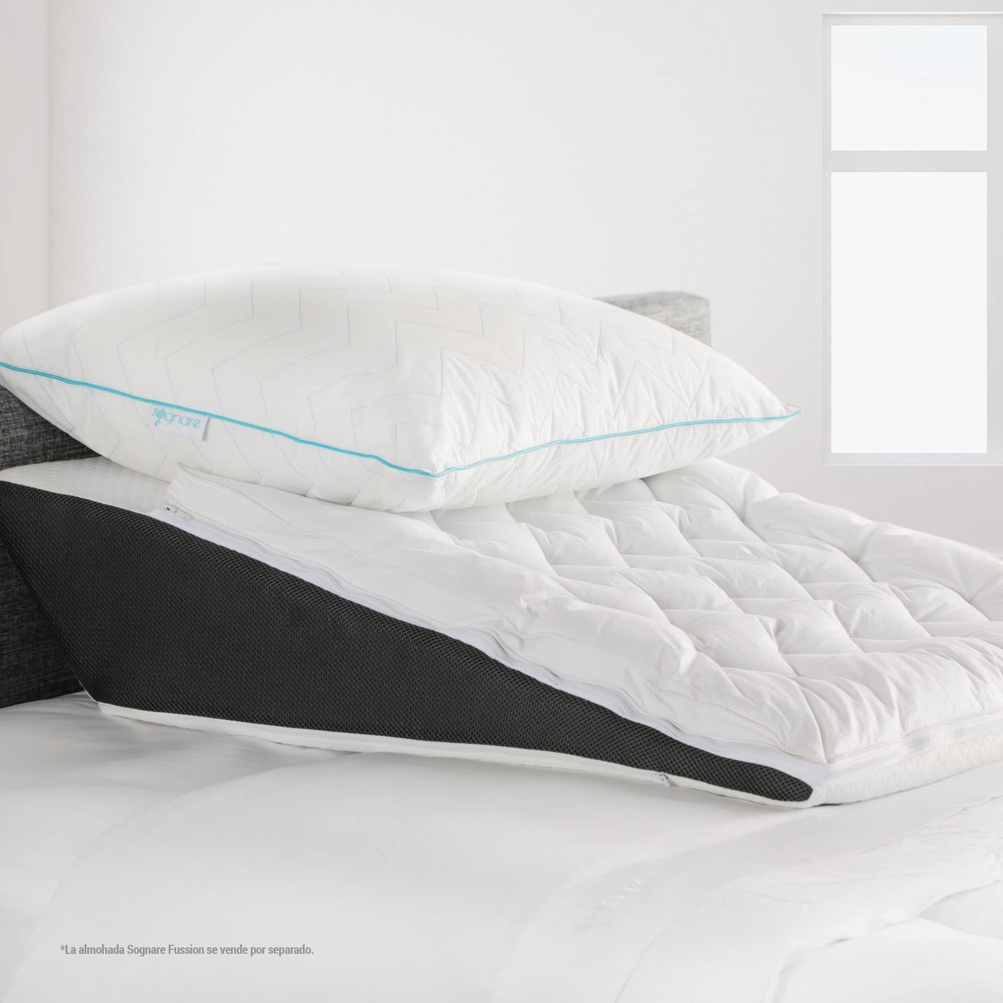 Almohada Sognare Trucomfort Advanced Memory Foam Fussion Original Antirronquidos y Antireflujo