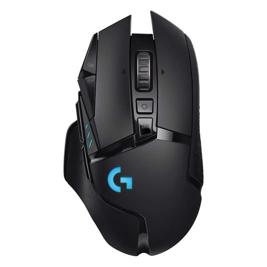 Logitech G502 LIGHTSPEED Mouse Gaming Inalámbrico, HERO 25K, 25,600 DPI, RGB, Peso Reducido, 11 Botones Programables, Batería Larga Duración, POWERPLAY-compatibile, PC, Negro - Windows