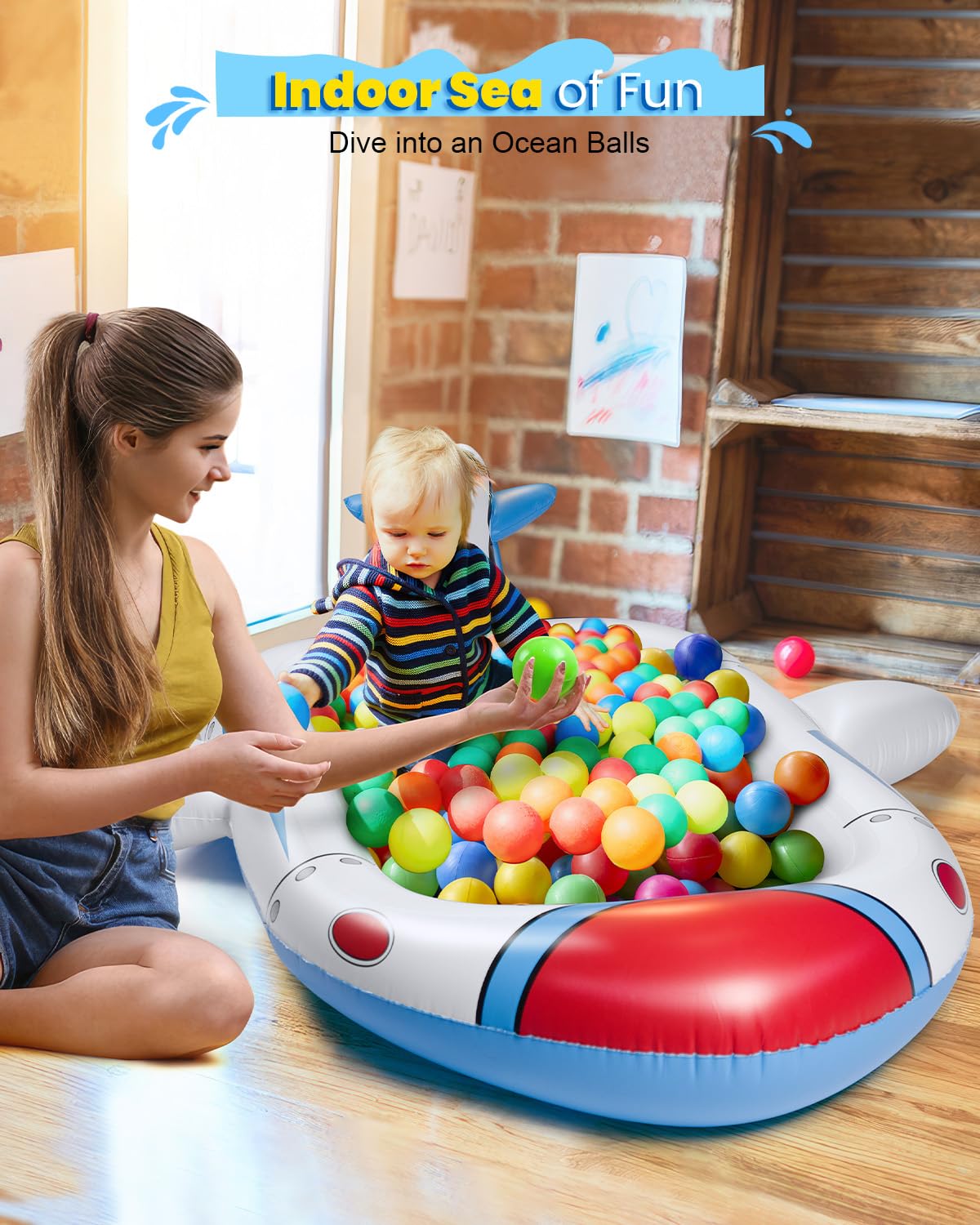 Piscina Inflable Kiddie Azul 3 en 1 para Niños