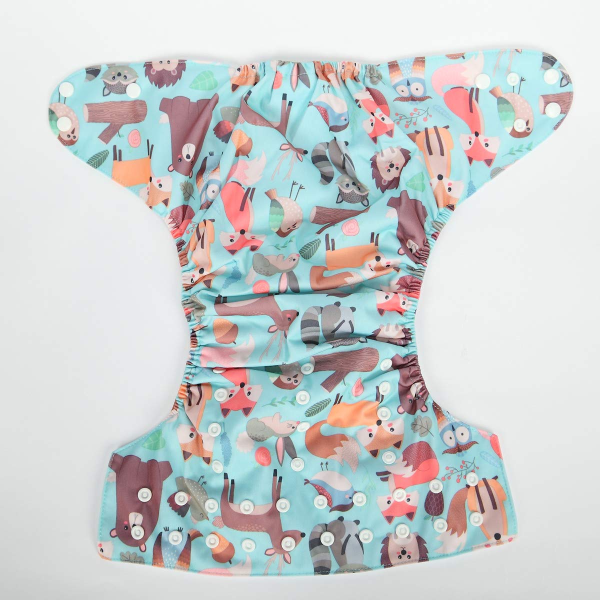 Sigzagor - Pañal infantil de 2 a 7 años de edad, pañal, bolsillo reutilizable, lavable, para bebés y niños pequeños, Fox Rabbit