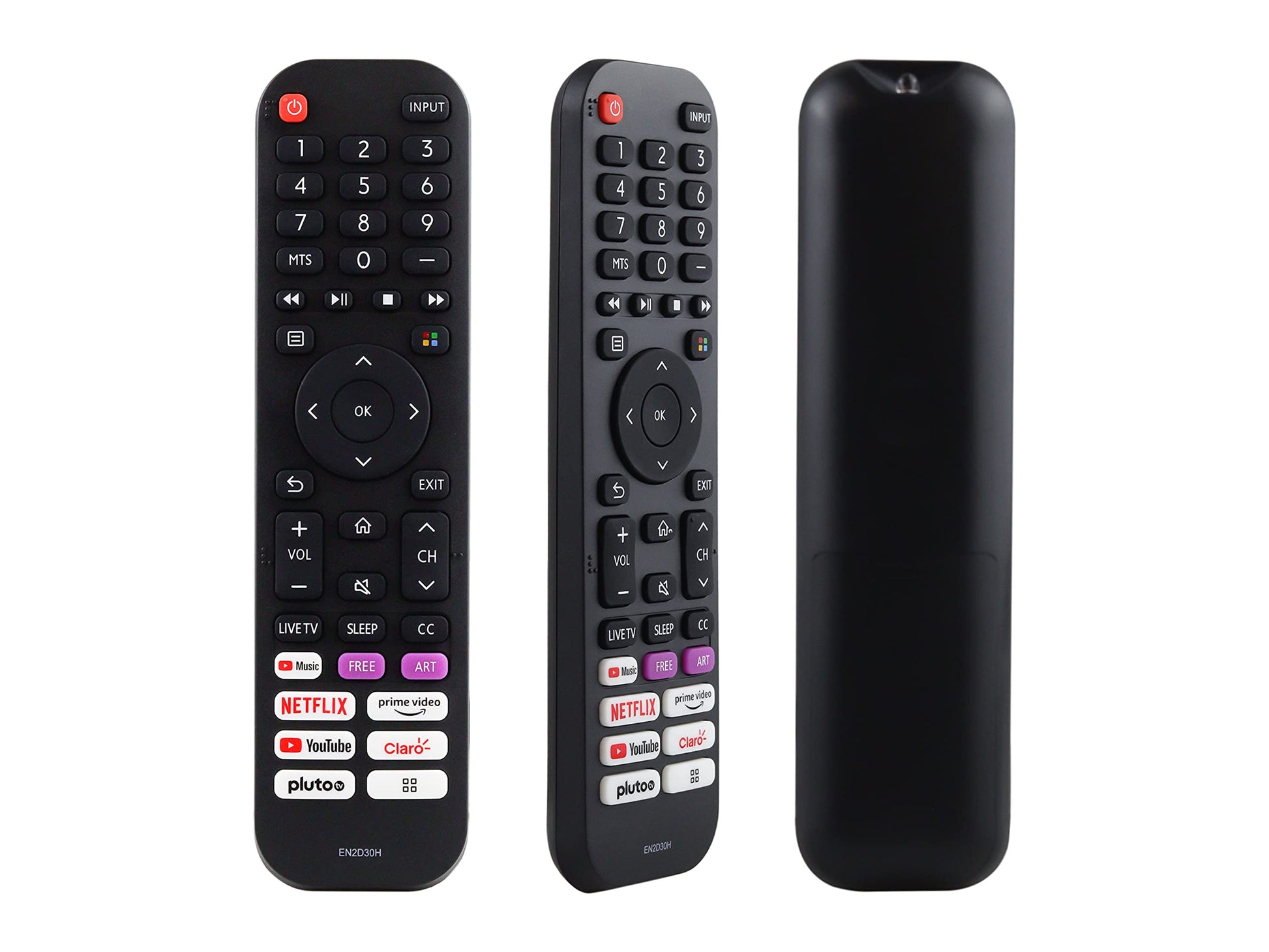 CONTROL EXPERT Control Compatible con Hisense Modelo En2d30h 50H6G Smart TV Netflix Youtube Music Prime Video Pluto