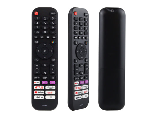 CONTROL EXPERT Control Compatible con Hisense Modelo En2d30h 50H6G Smart TV Netflix Youtube Music Prime Video Pluto