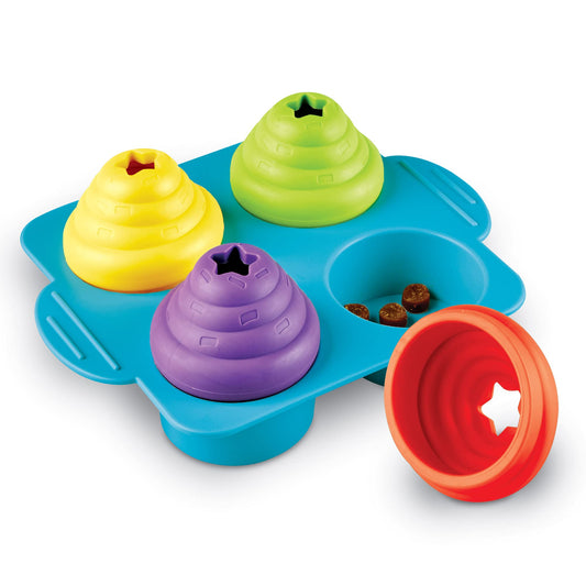 BRIGHTKINS Fiesta de Cupcakes Rompecabezas de Tratamiento para Perro